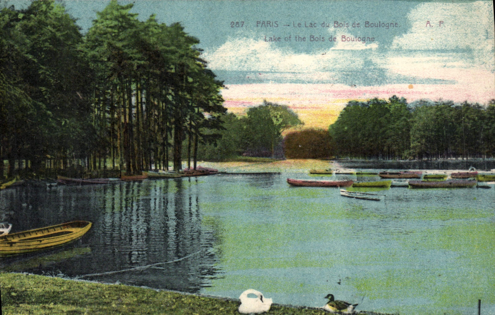 CPA Paris Le Lac Du Bois De Boulogne