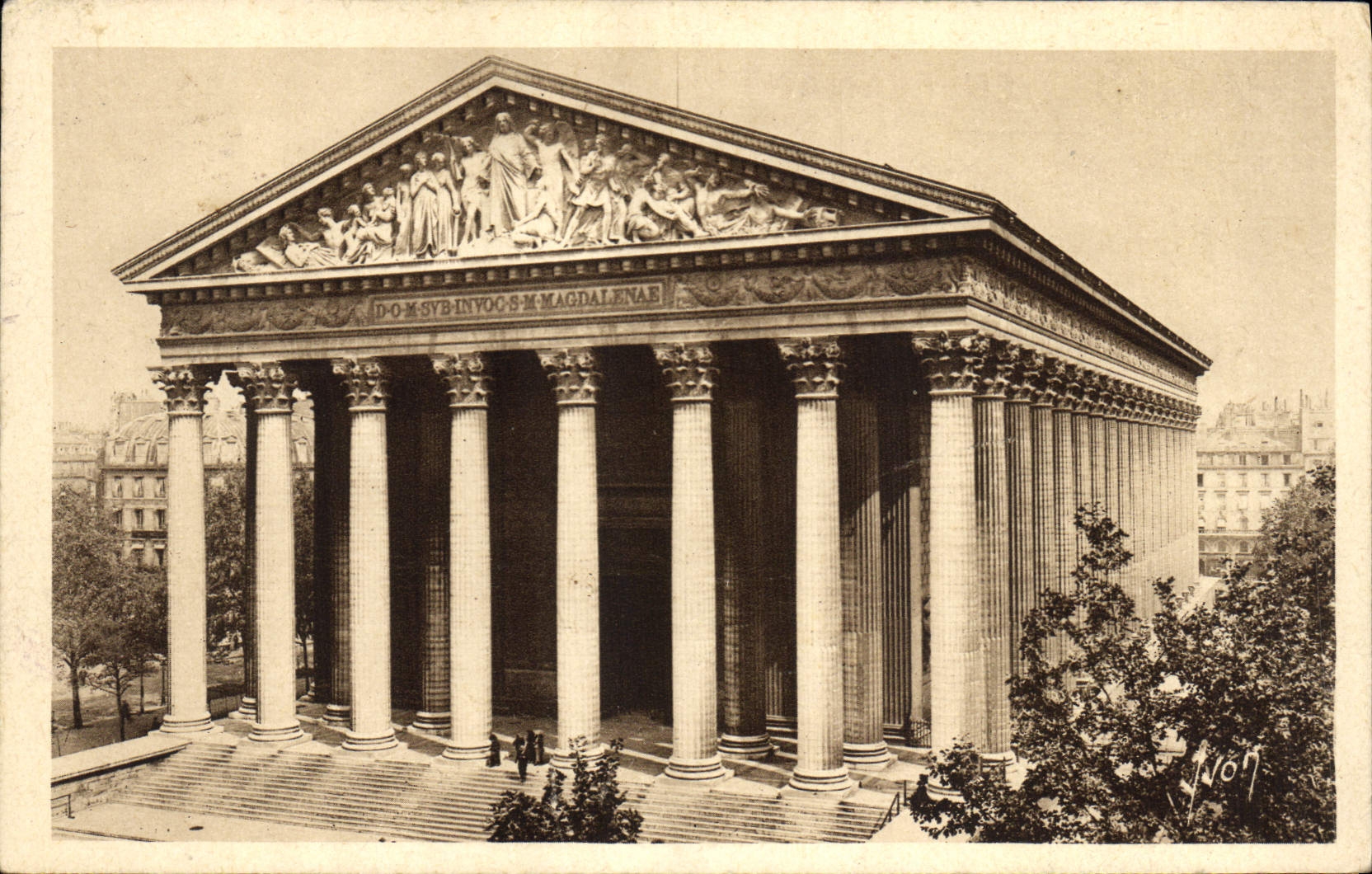 CPA Paris En Flanant L'Eglise De La Madeleine