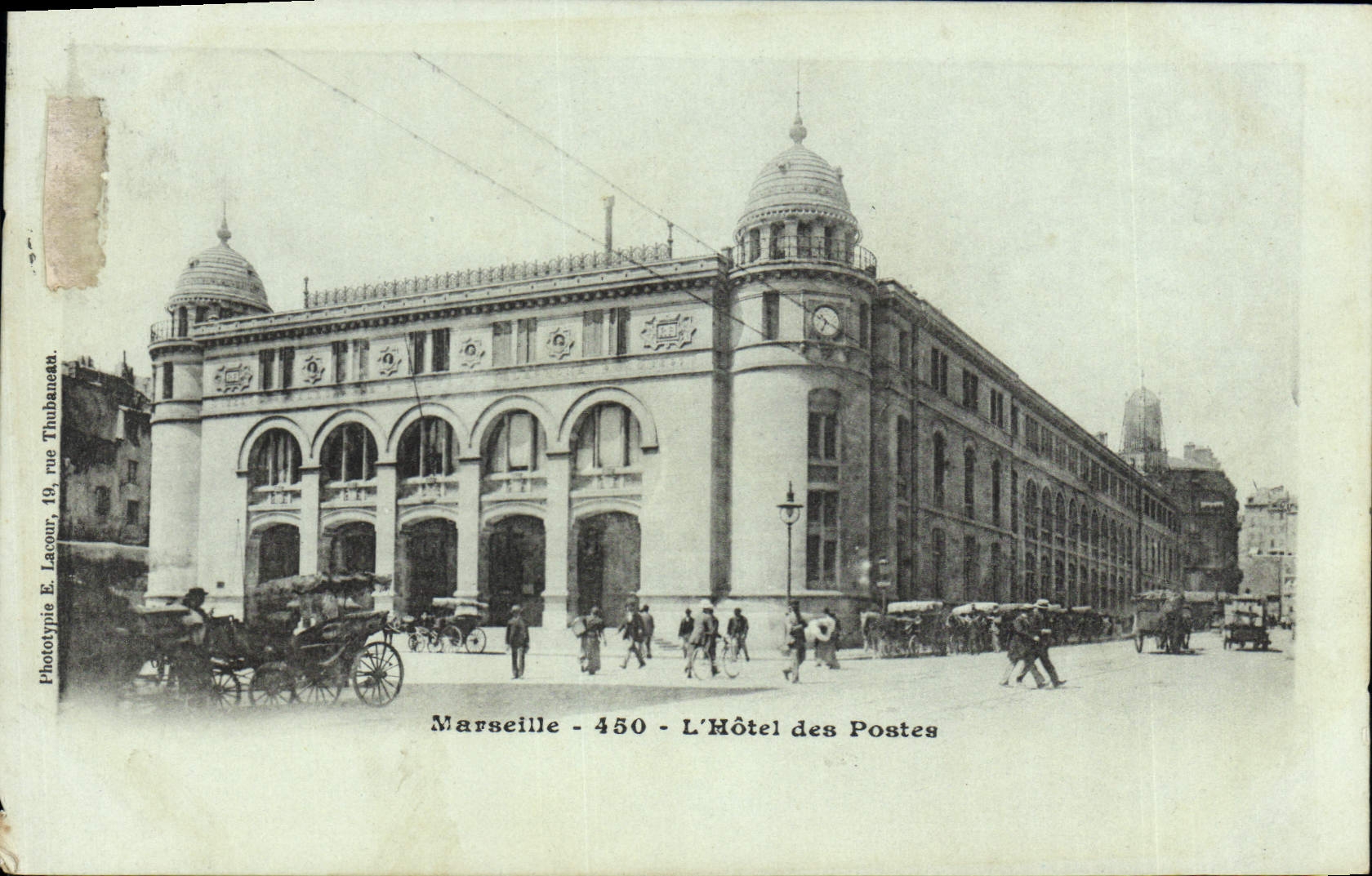 CPA Marseille L'Hotel Des Postes