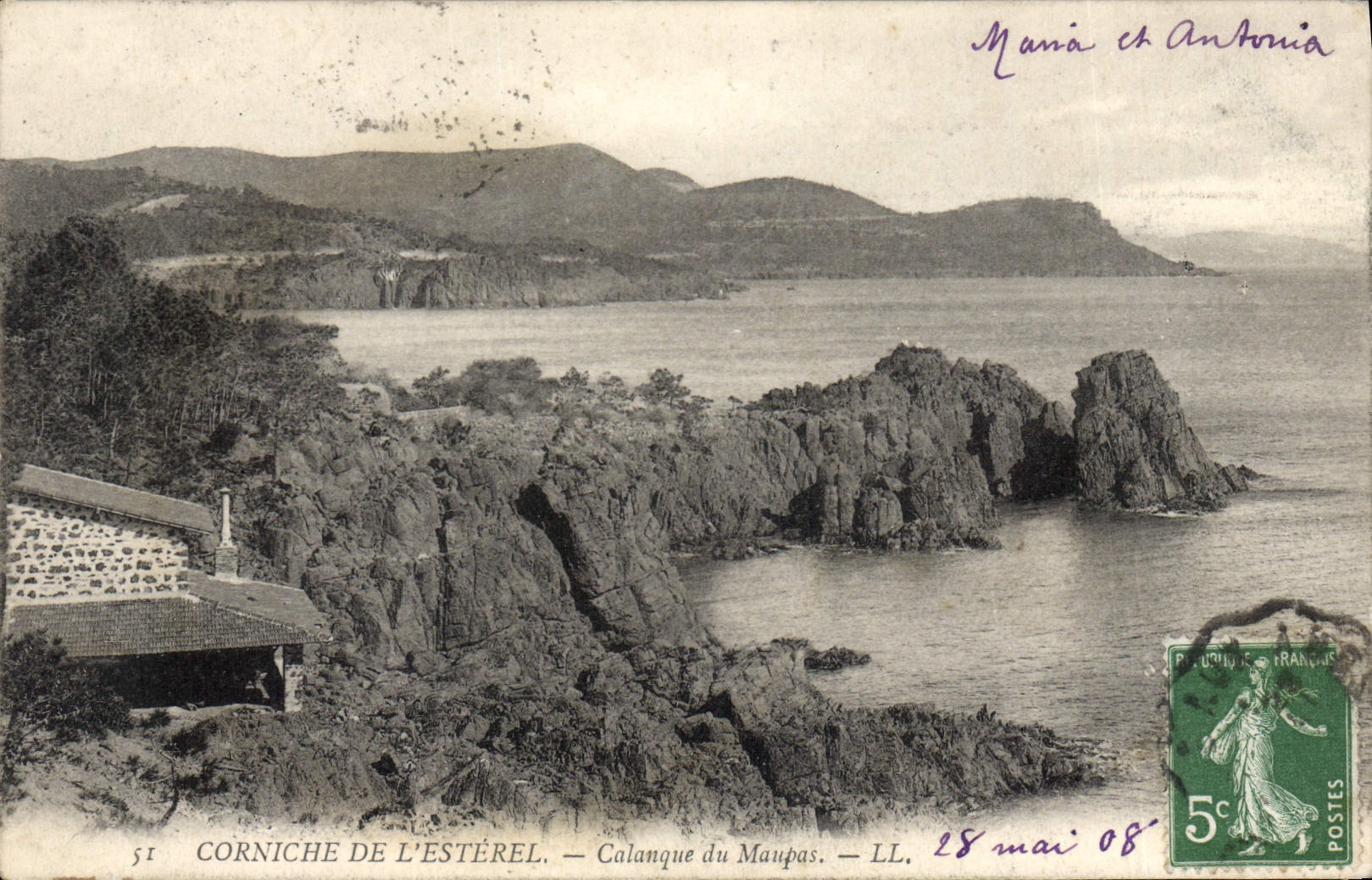 CPA Corniche De L'Esterel Calanque Du Maupas
