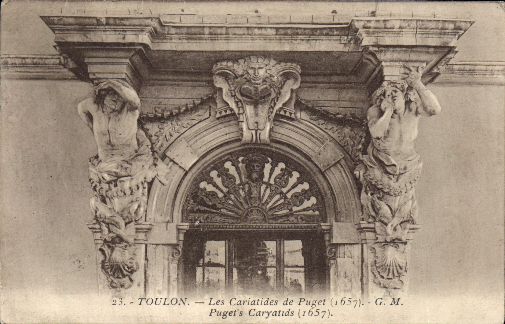CPA Toulon Les Cariatides De Puget
