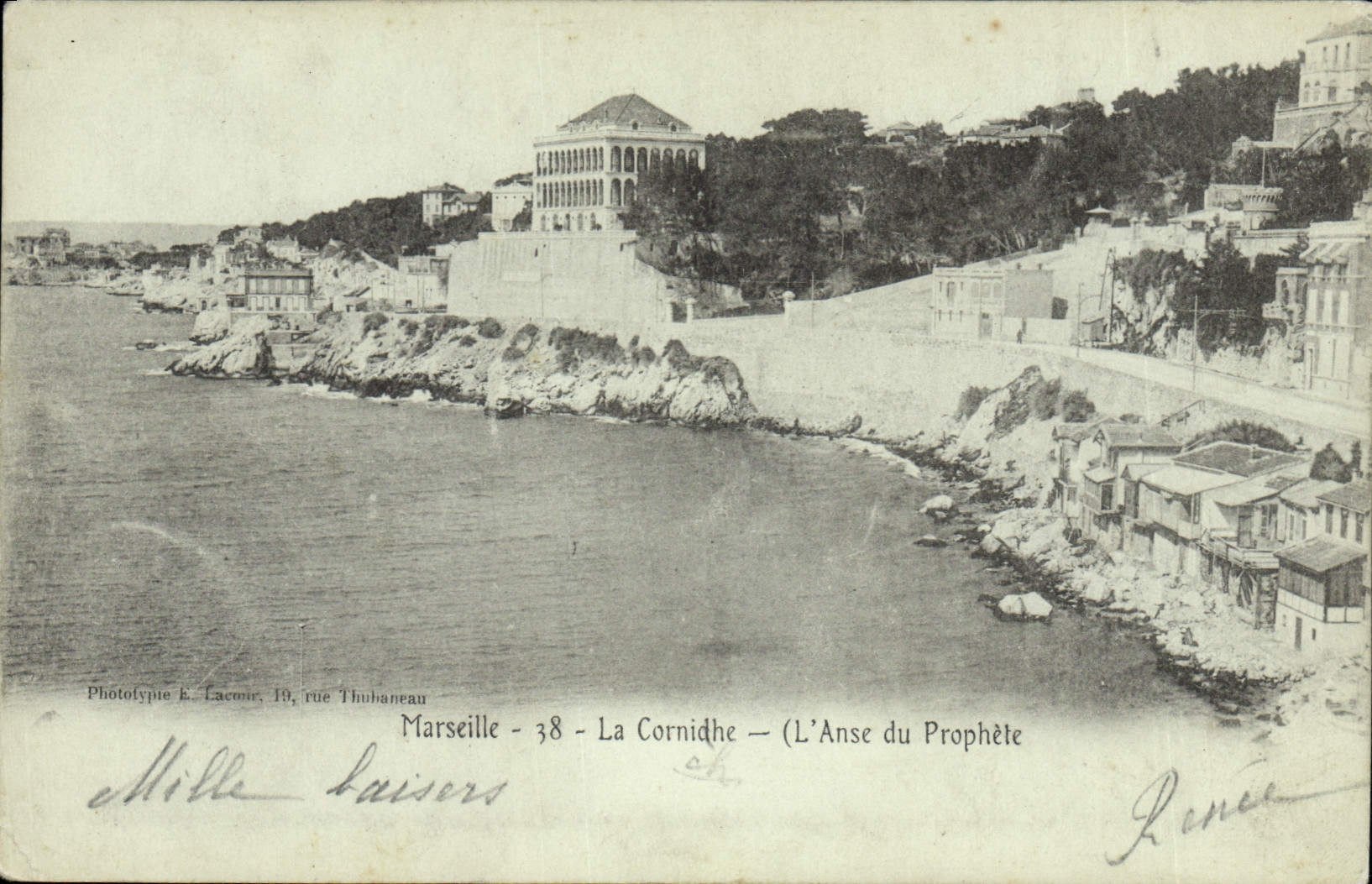 CPA Marseille La Corniche L'anse du prophete