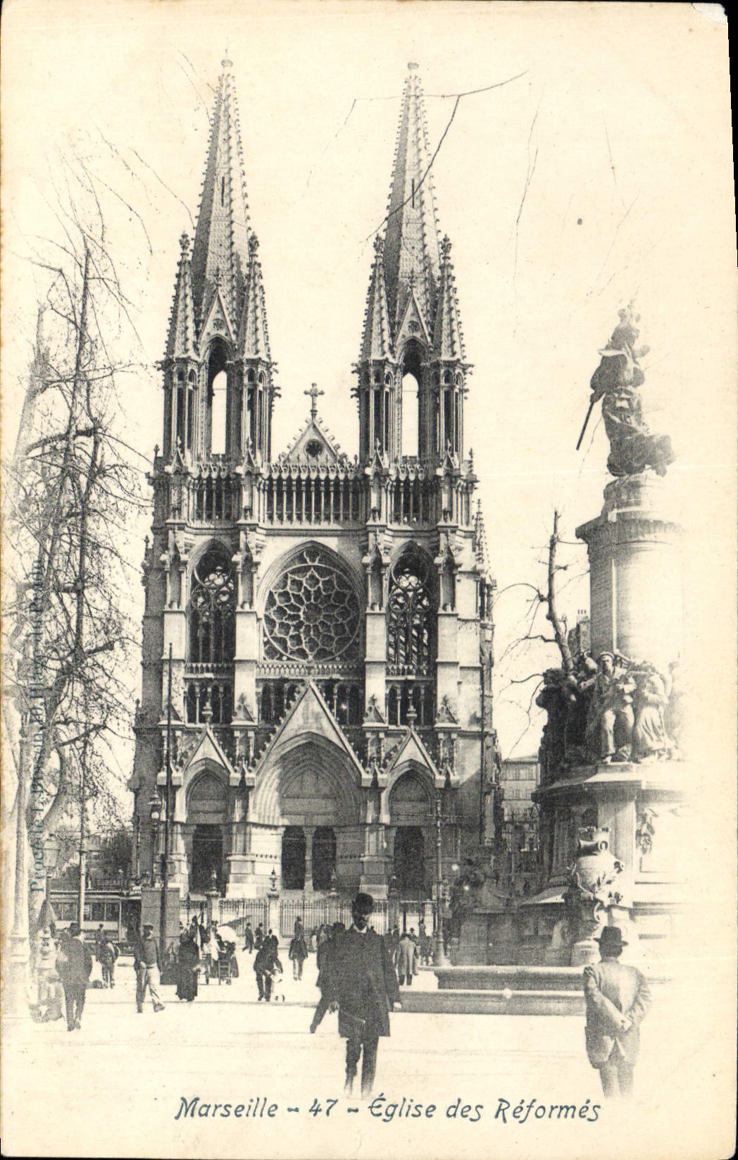 CPA Marseille Eglise Des Reformes