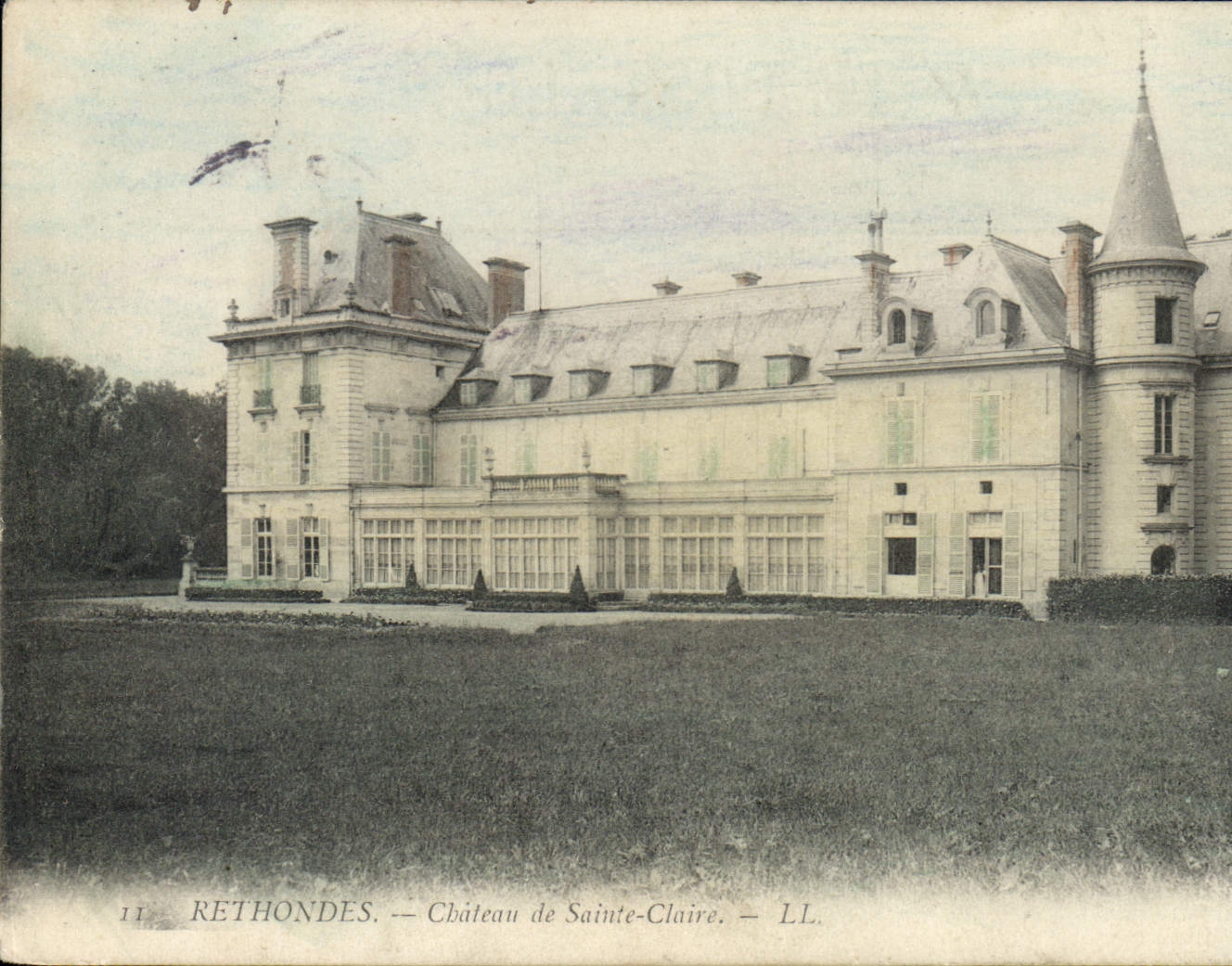 VINTAGE POSTCARD Rethondes Castle Of Sainte Claire