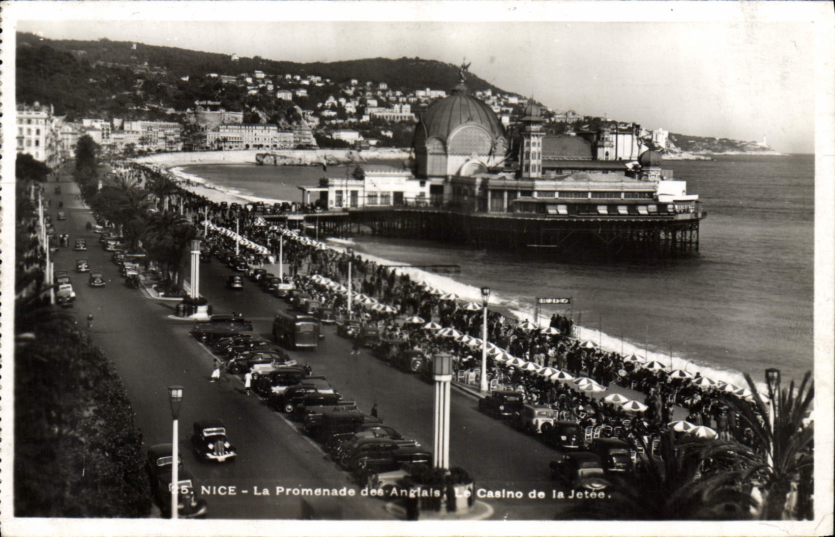POSTAL MODERNA Niza la caminata del inglés el casino del embarcadero