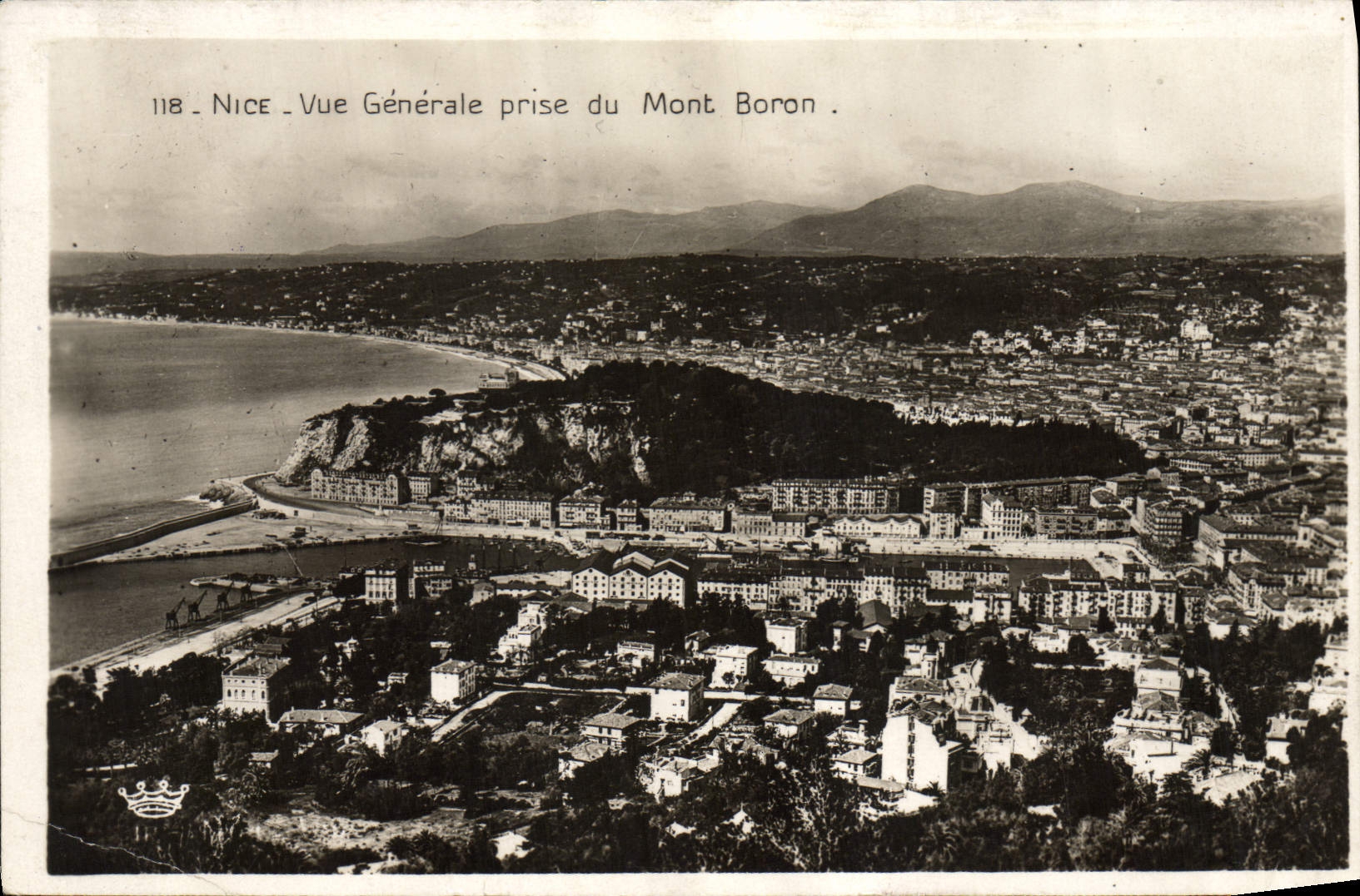 CPA Nice Vue Generale Prise Du Mont Boron