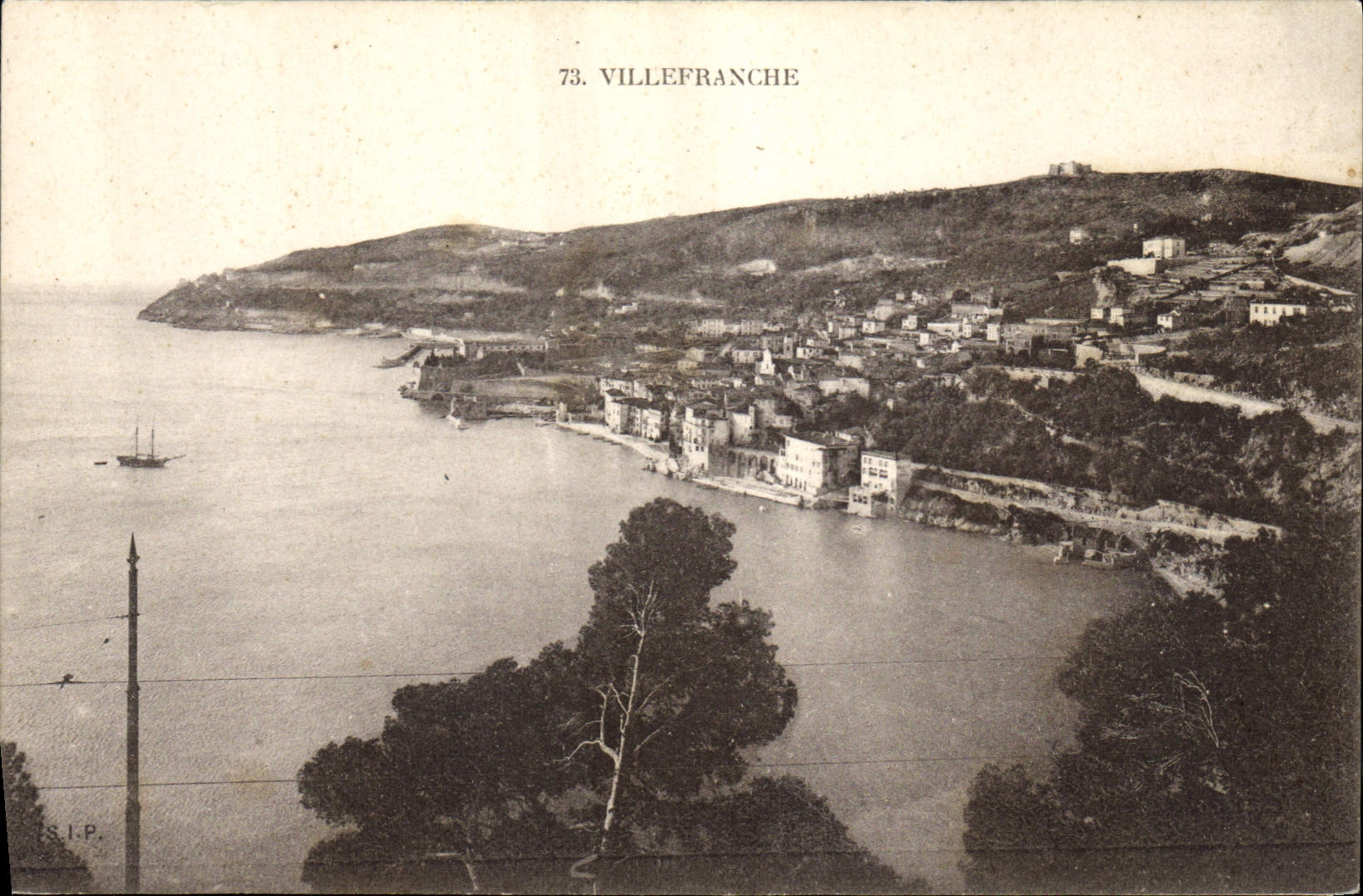 CPA Villefranche Sur Mer Vue Generale