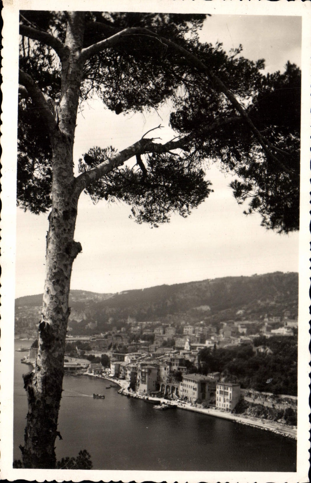 MODERN CARD Villefranche On Sea Escaped On the City And the Port