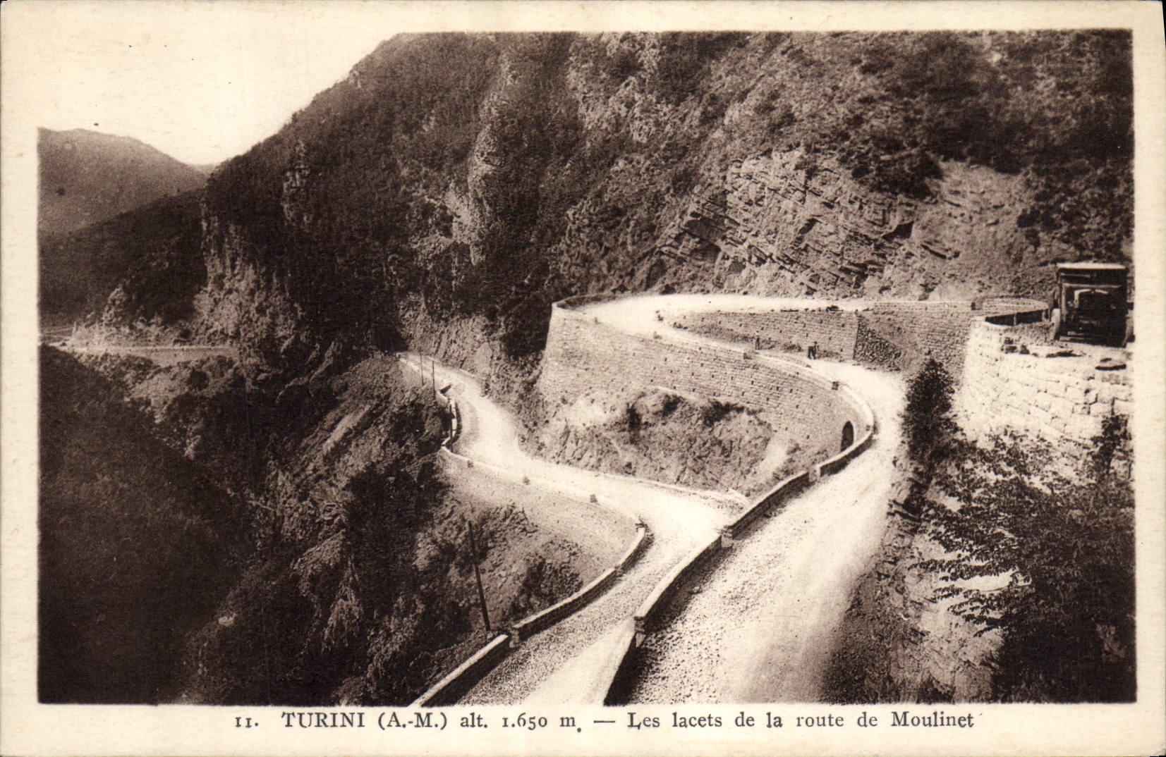 VINTAGE POSTCARD Turini Laces Of the Road Of Winch