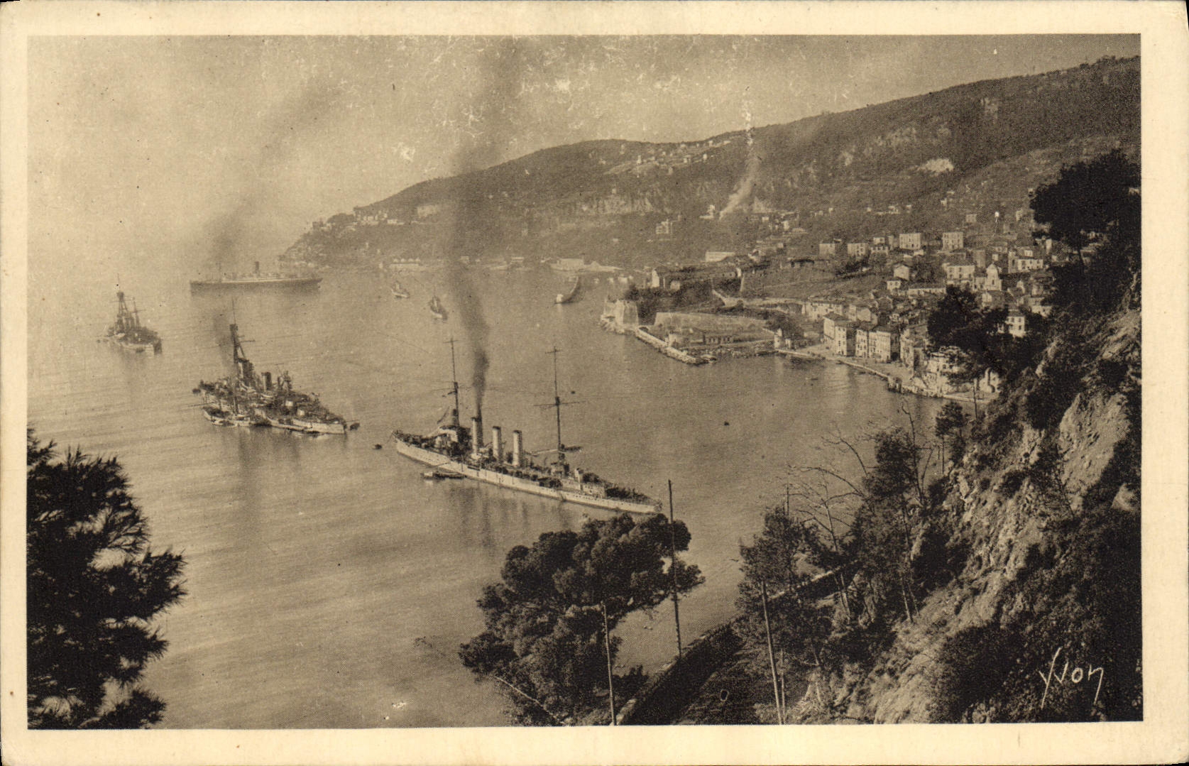 CPA Villefranche Sur Mer La Rade Bateaux