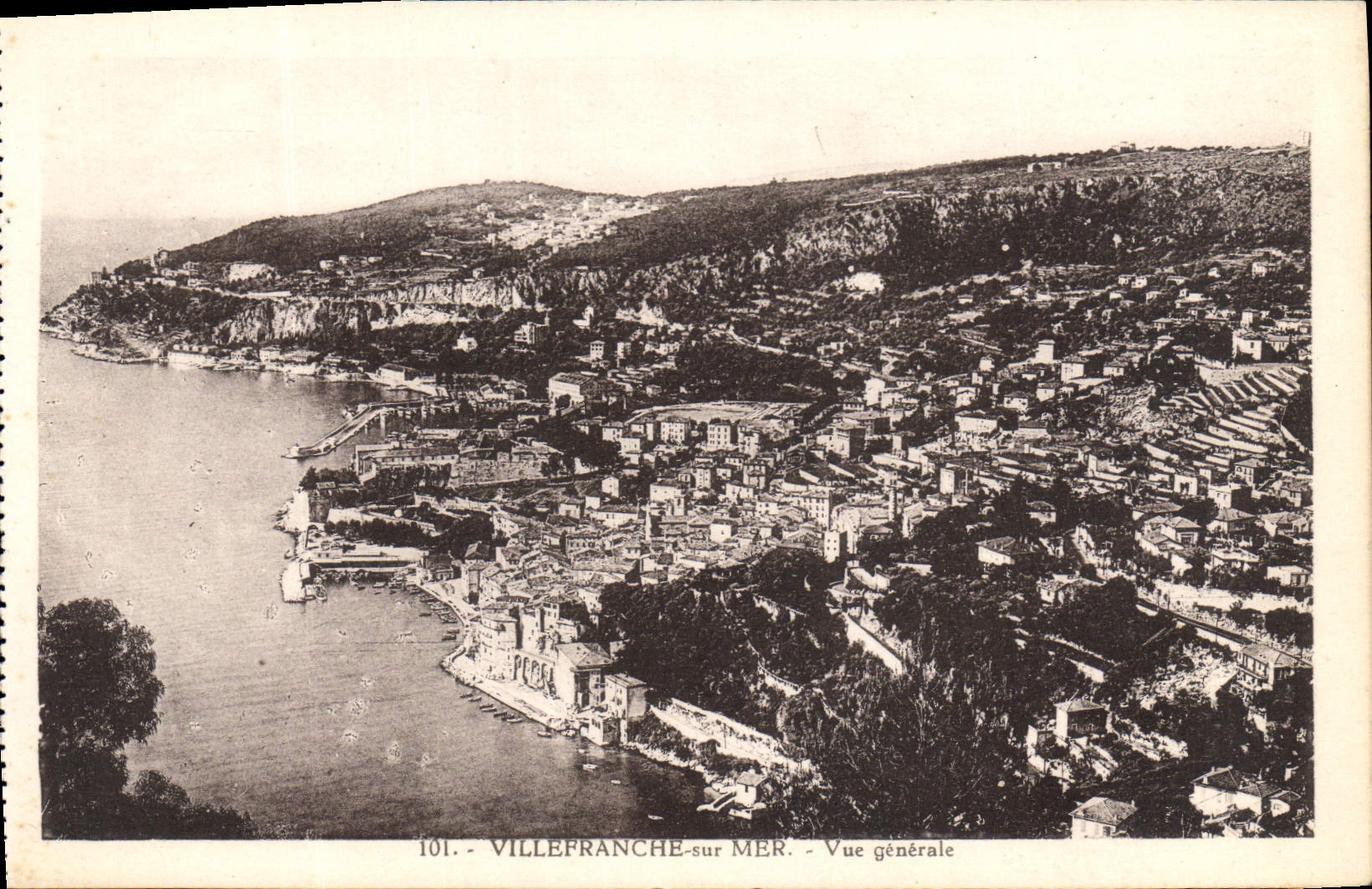 CPA Villefranche Sur Mer Vue Generale
