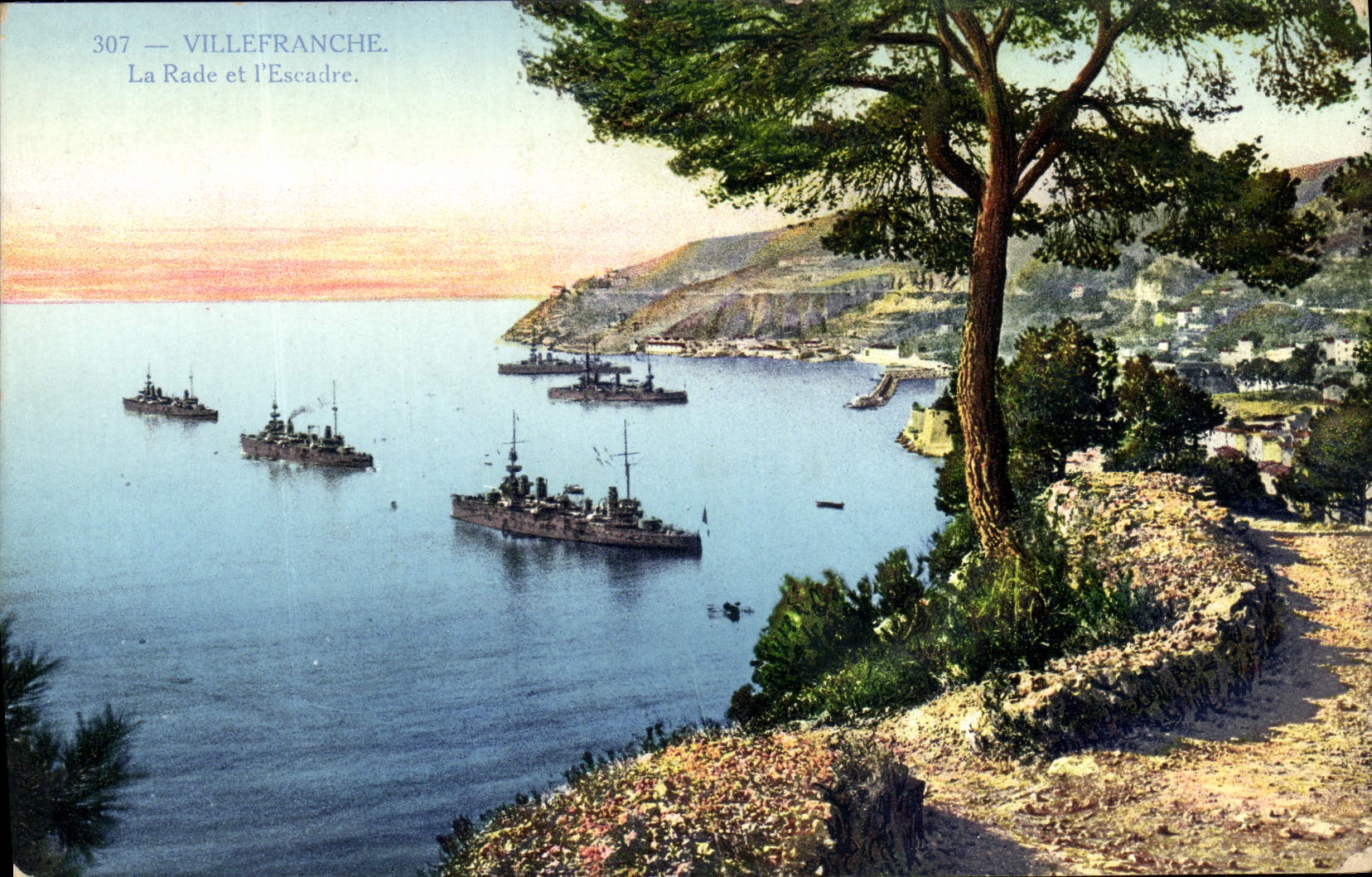 CPA Villefranche La Rade Et I'Escadre Bateaux