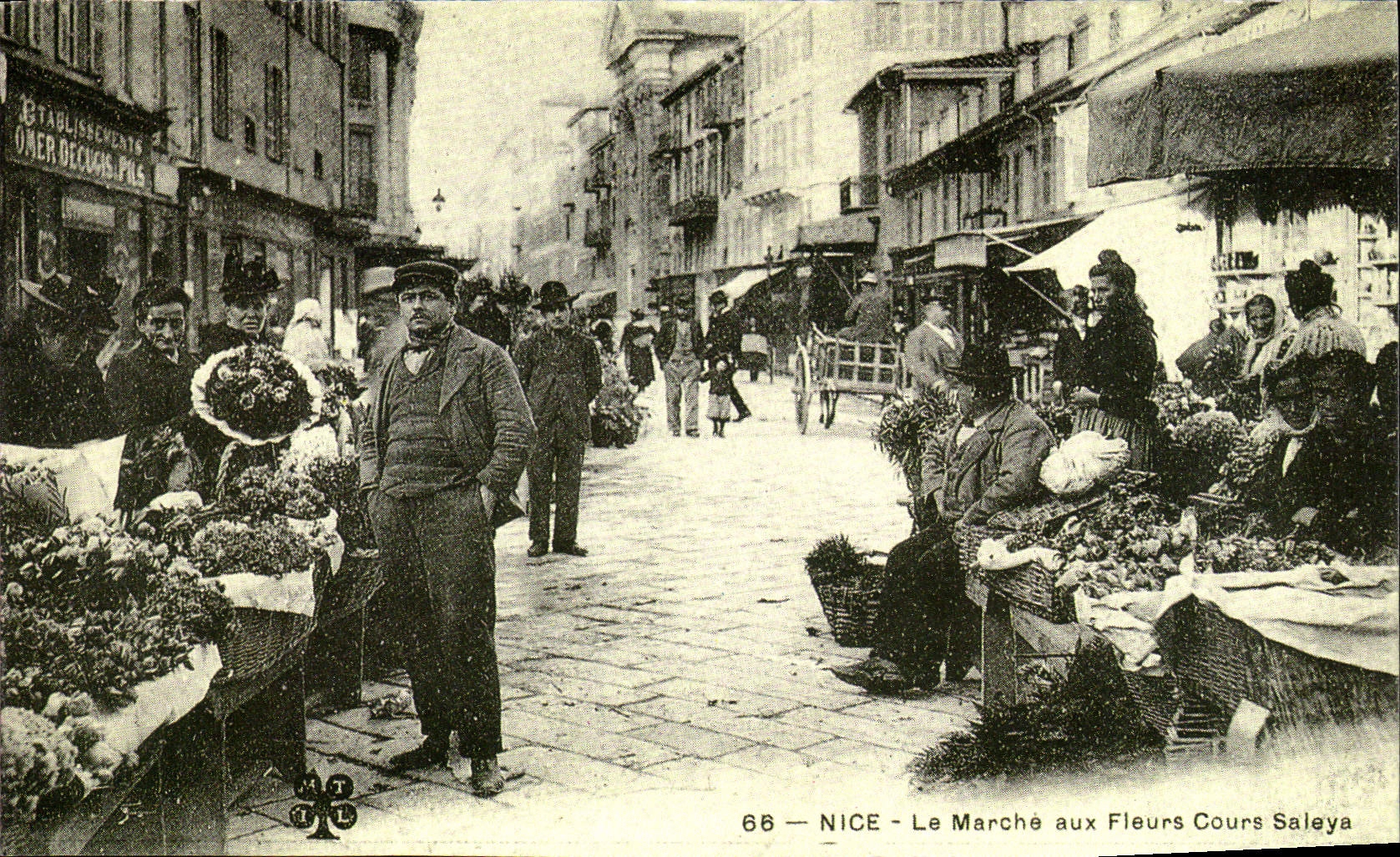 REPRO Nice Le Marche Aux Fleurs Cours Saleya