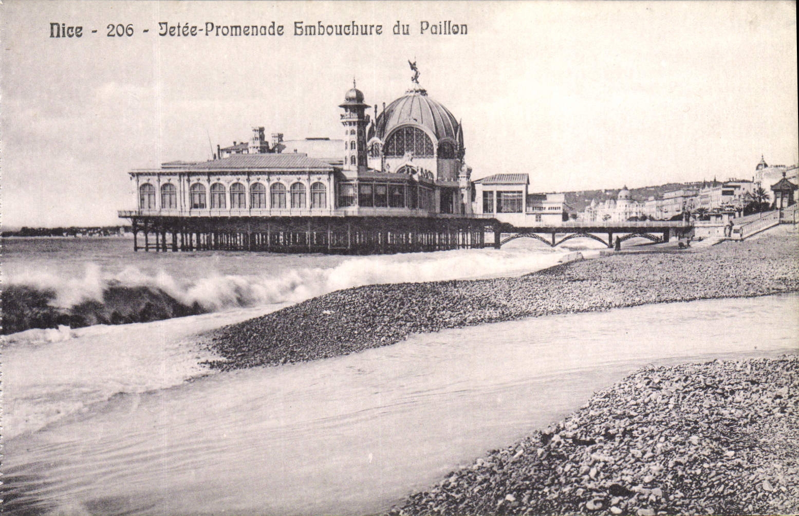 CPA Nice Jetee Promenade Embouchure du Paillon