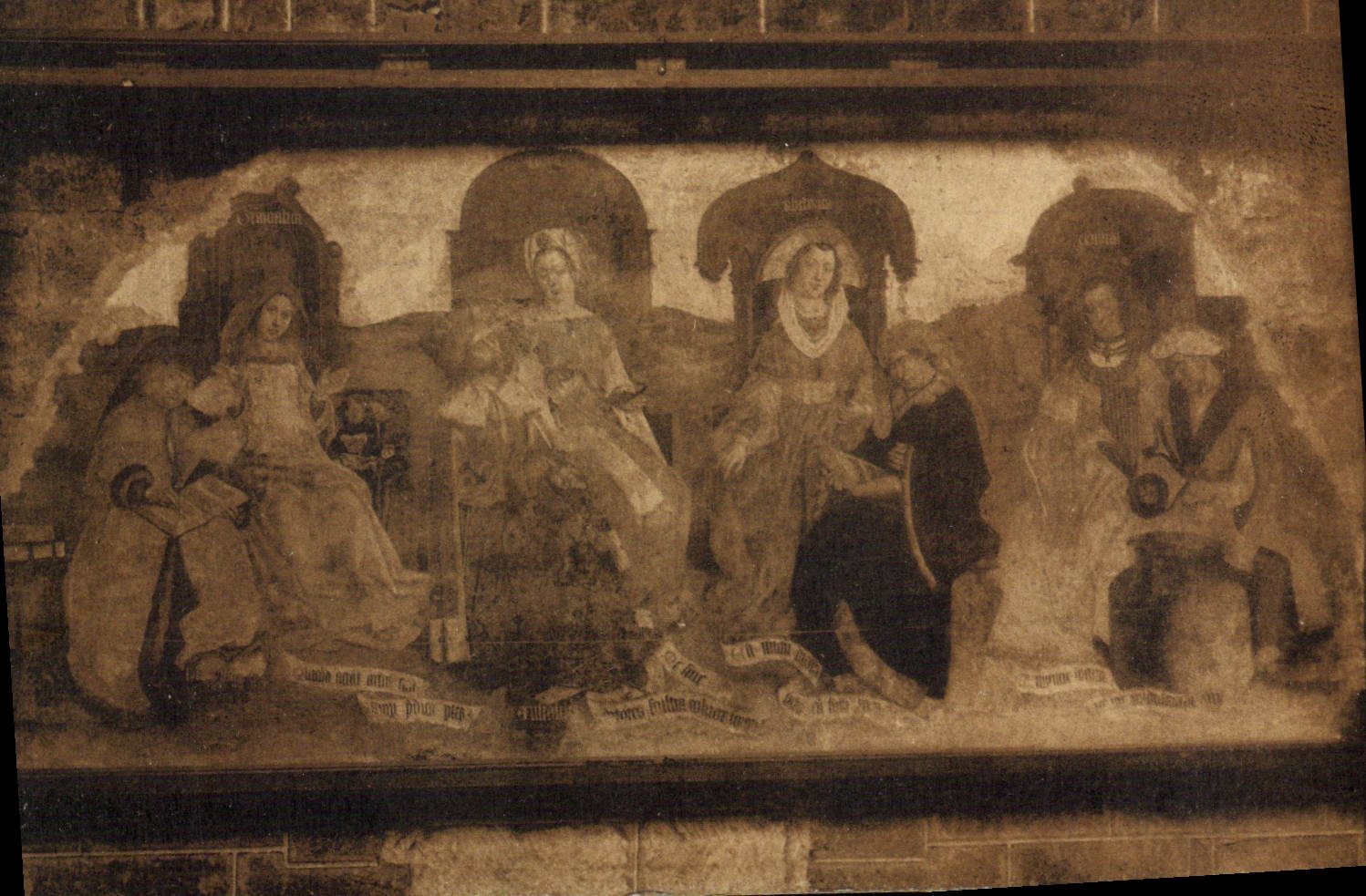 VINTAGE POSTCARD Puy the Cathedral Liberal arts