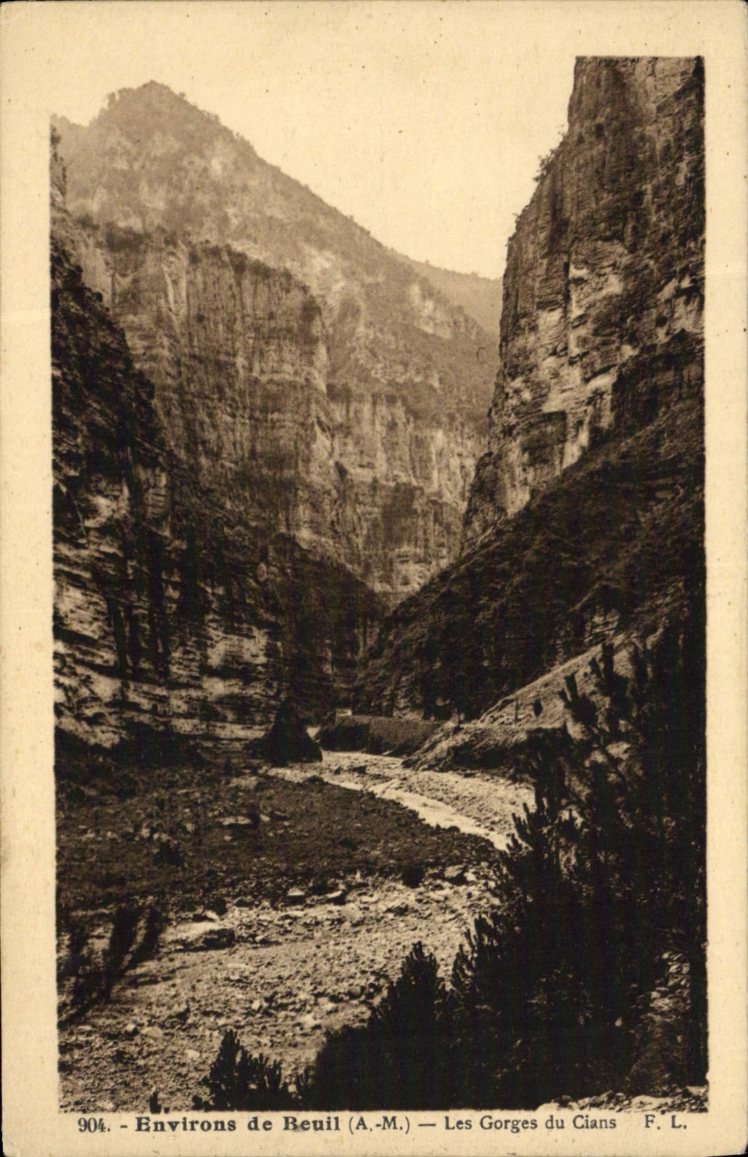CPA Environs de Beuil Les Gorges du Cians
