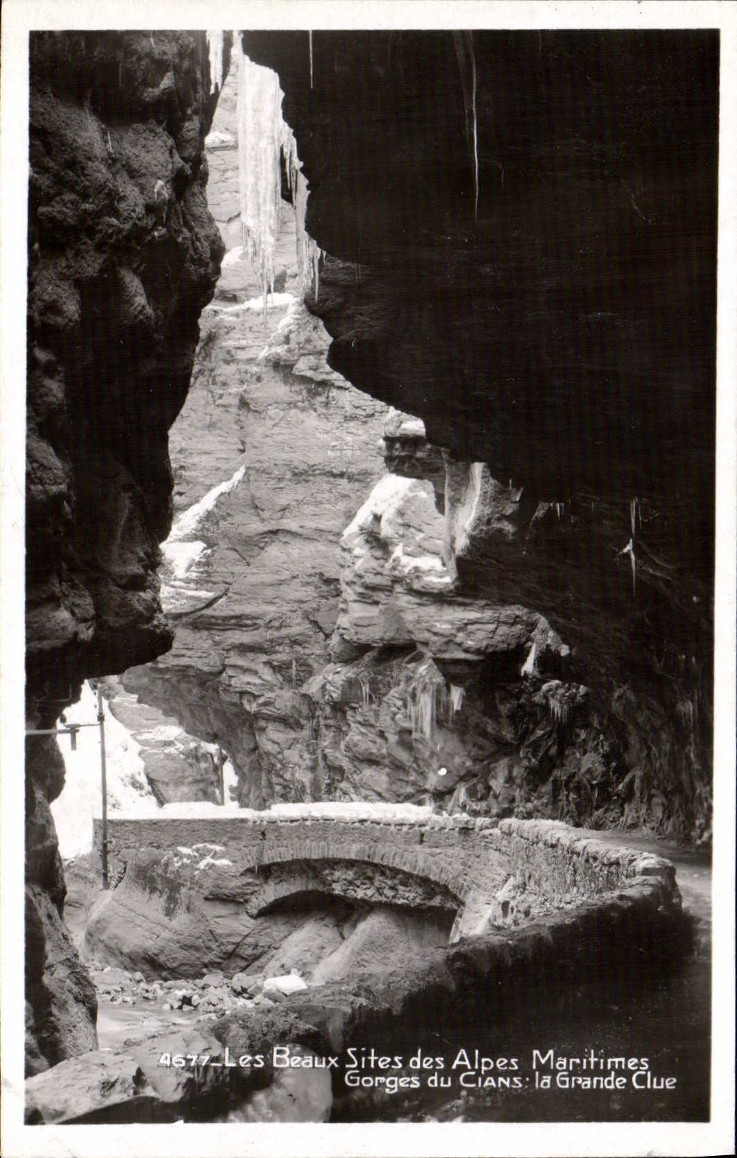 CPA Gorges du Cians La grande Clue