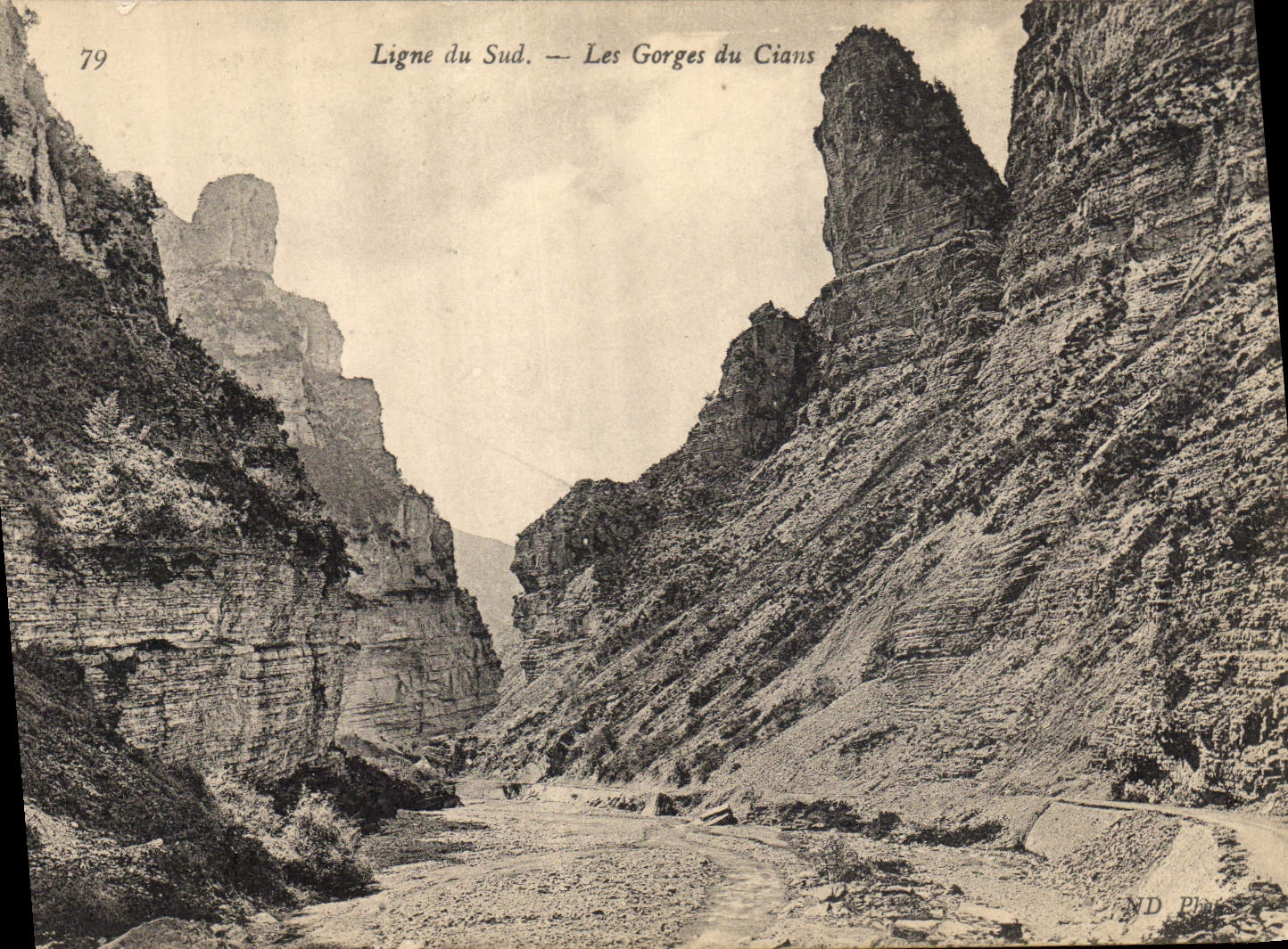 CPA Ligne du Sud Les Gorges du Cians