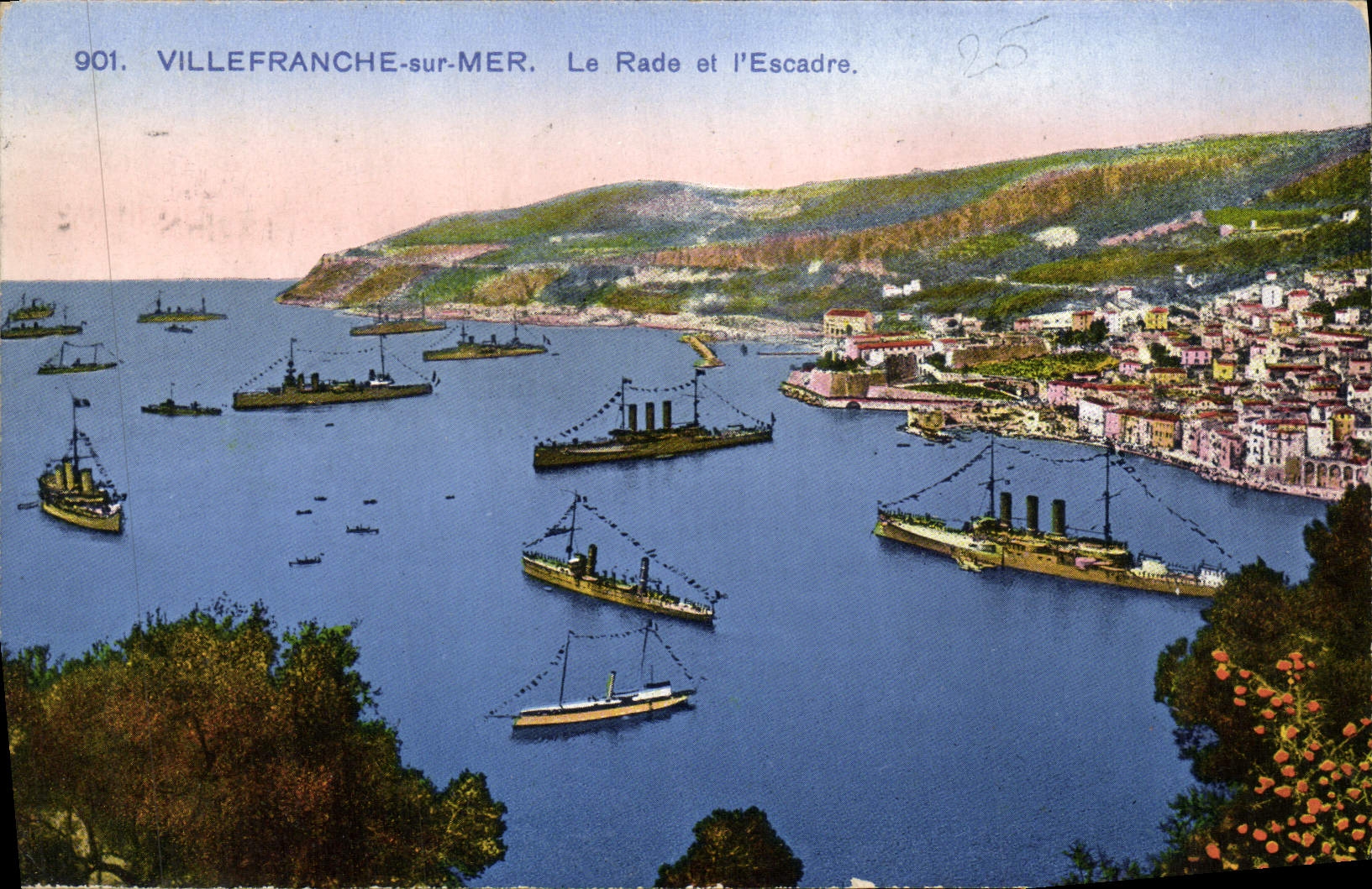 CPA Villefranche Sur Mer Le Rade et l'Escadre Bateaux