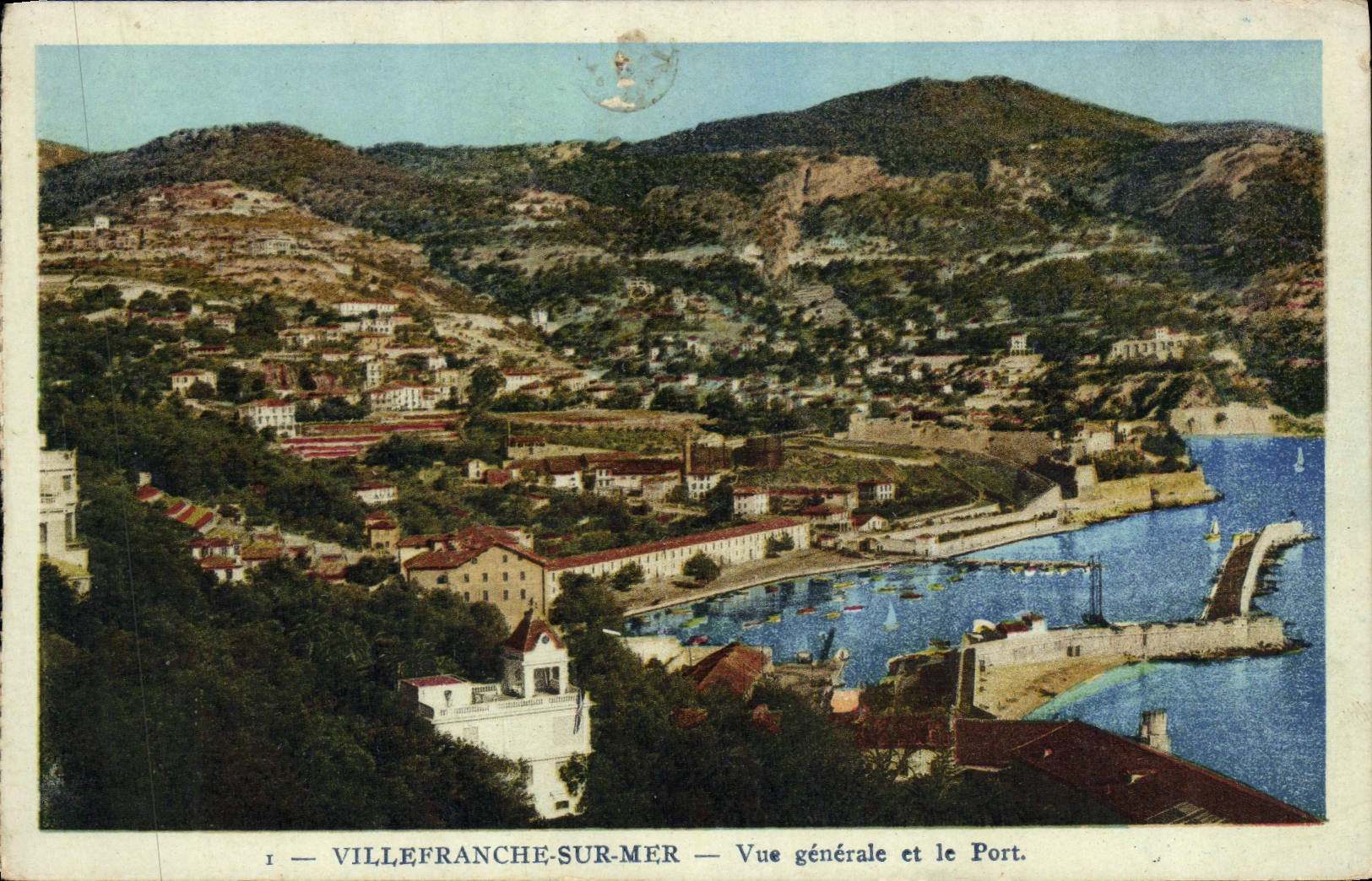 CPA Villefranche Sur Mer Vue Generale et le port