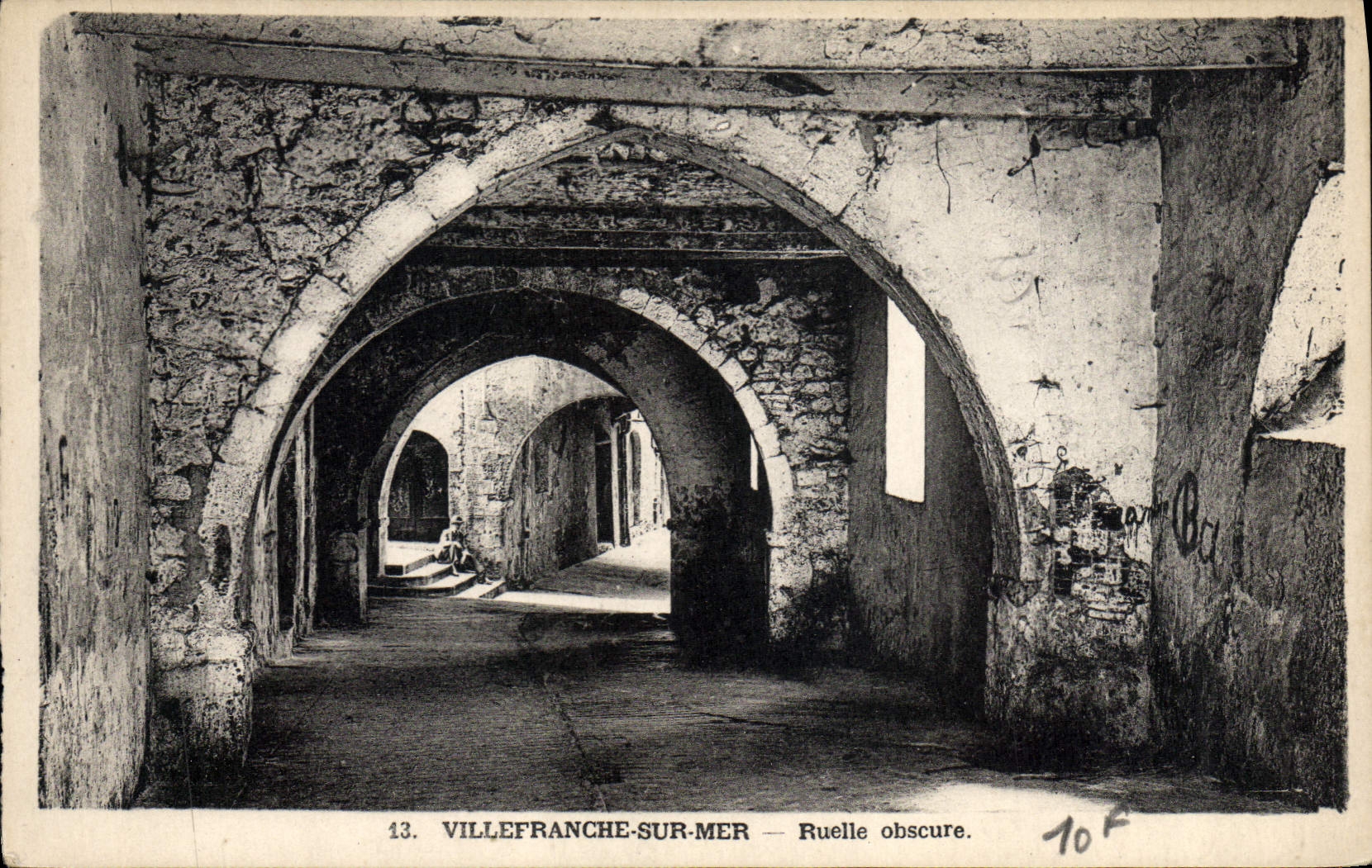 CPA Villefranche Sur Mer Ruelle Obscure