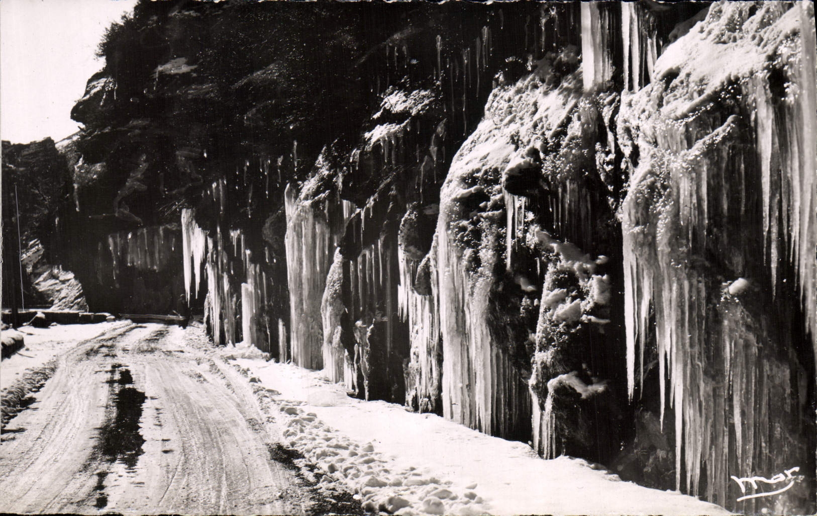 CPM Les gorges de Cians En hiver