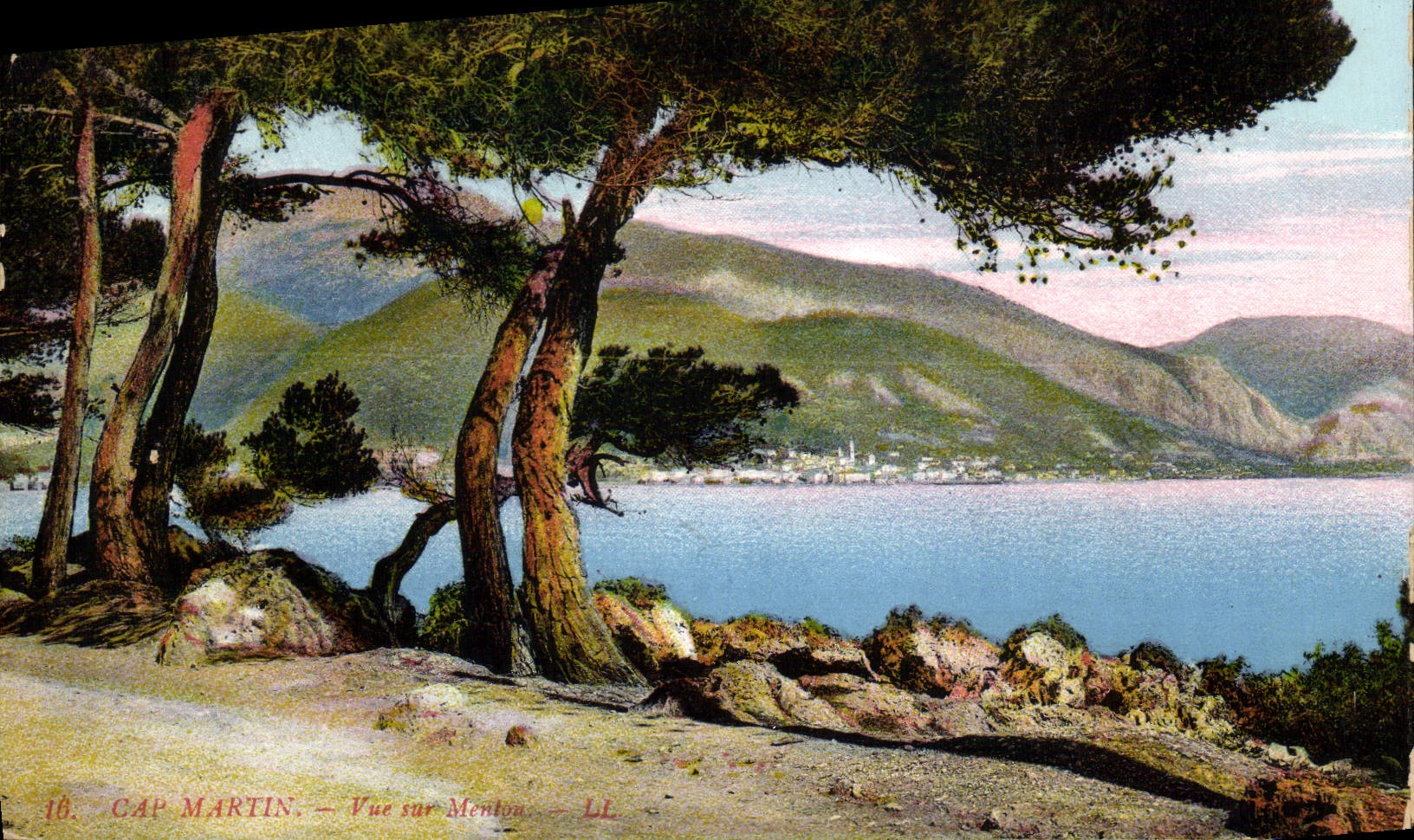 CPA Cap Martin Vue Sur Menton