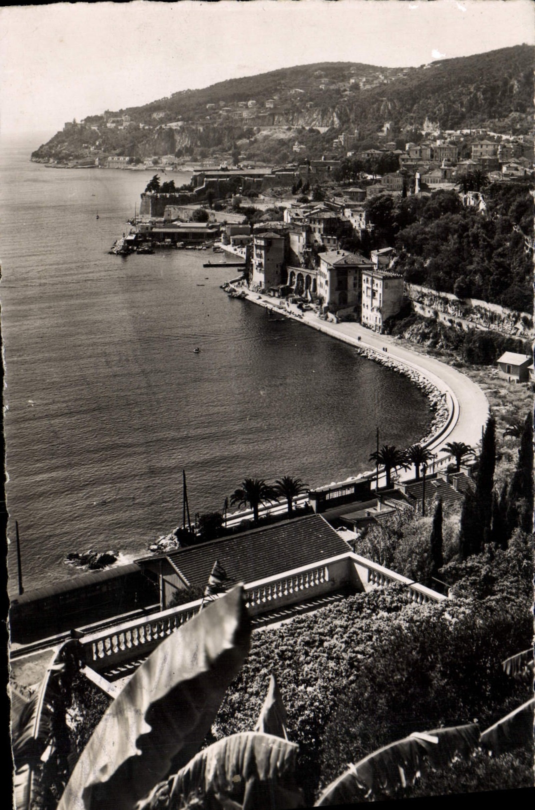 MODERN CARD Villefranche On sea Seen from of the Road of the seaside
