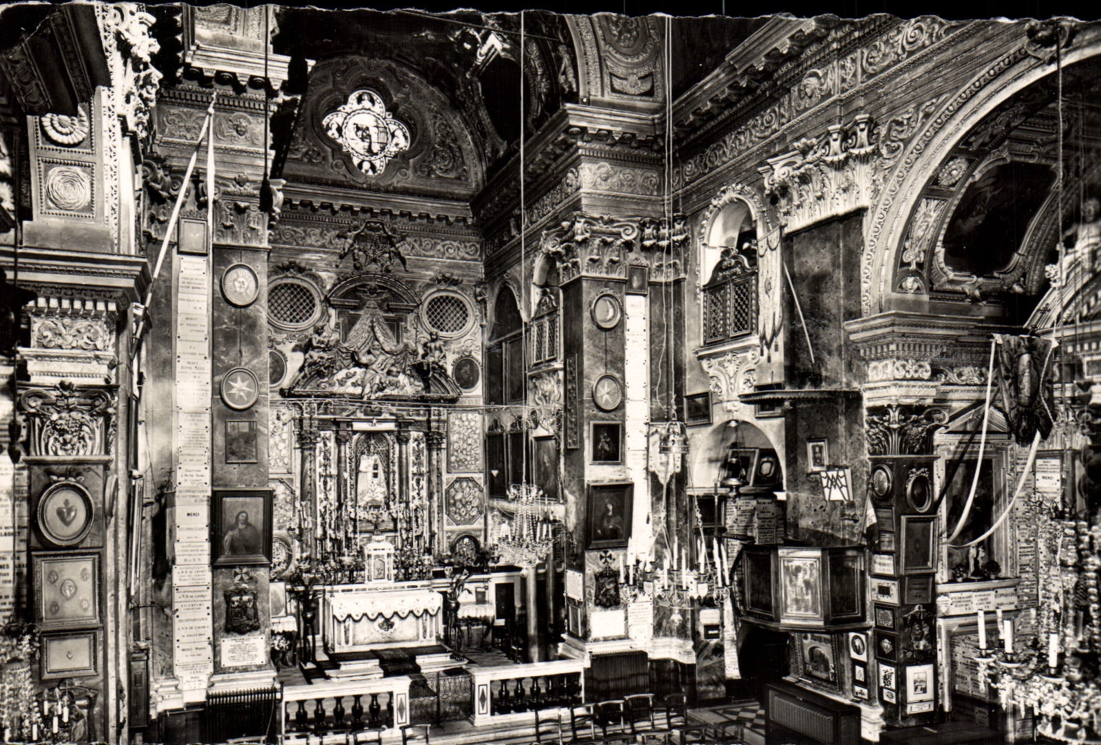 CPM Notre Dame De Laghet Interieur du Sanctuaire