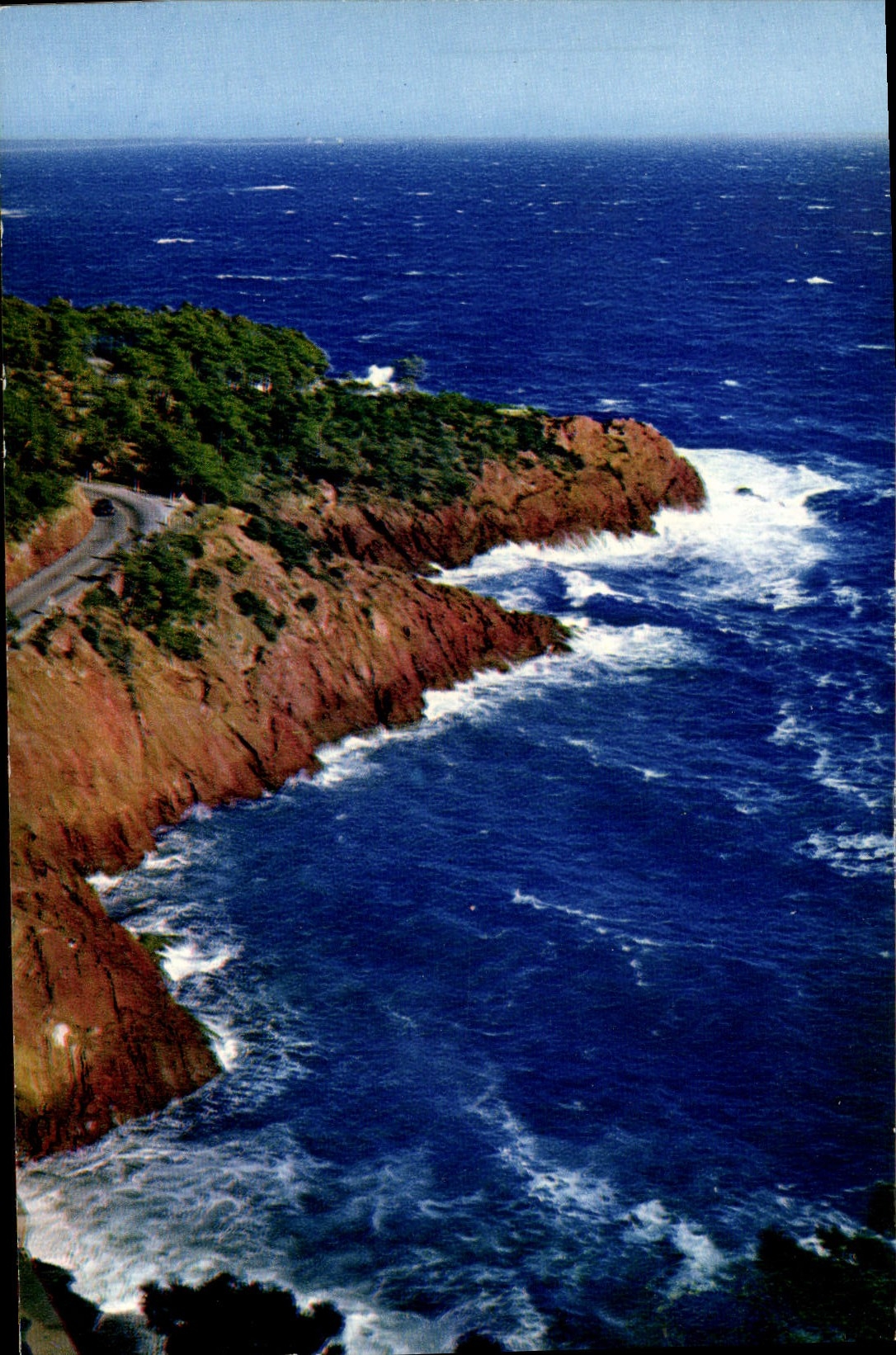 MODERN CARD the Mediterranean Cliffs of the Gold Cornice