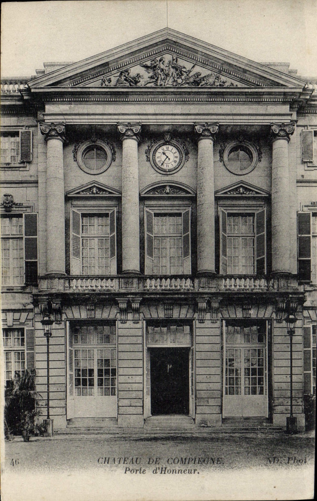 CPA Chateau De Compienge Porte D'Honneur