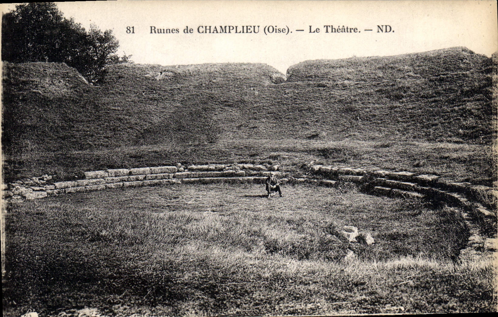 CPA Ruines de Champlieu Le theatre