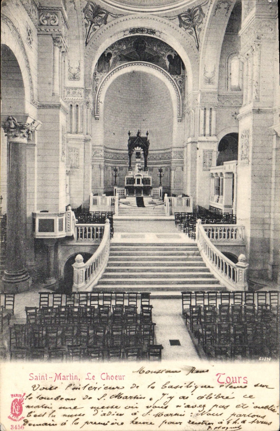 VINTAGE POSTCARD Tours Holy Martin Chorus