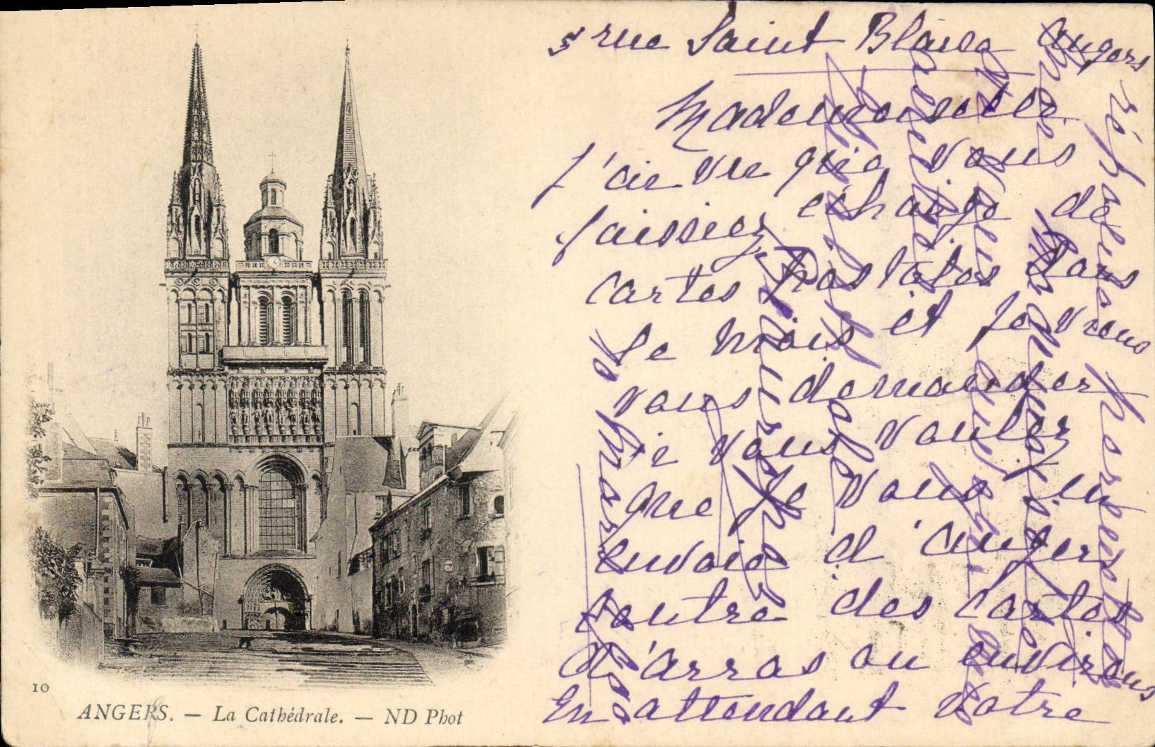 CPA Angers La Cathedrale