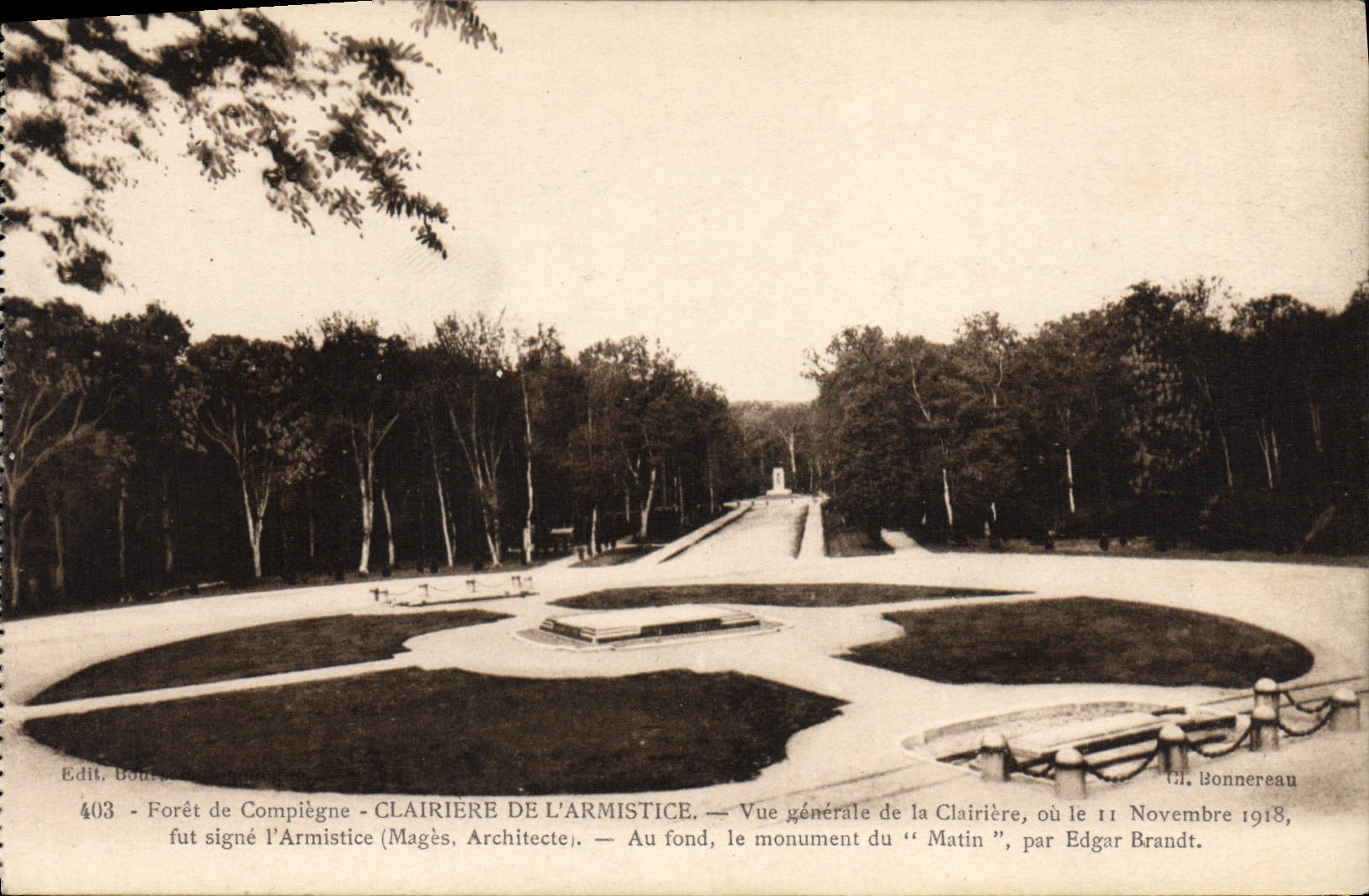 CPA Foret De Compiegne Clairiere de l'armistice Militaria