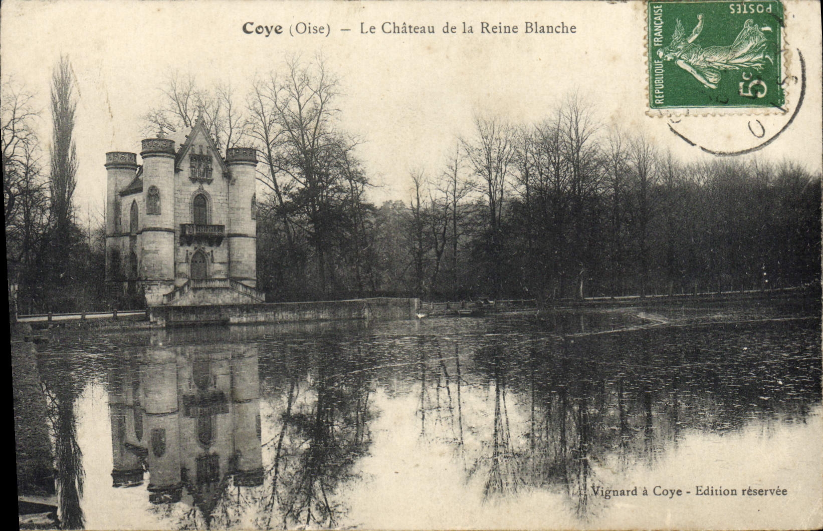 CPA Coye Le Chateau de la Reine Blanche