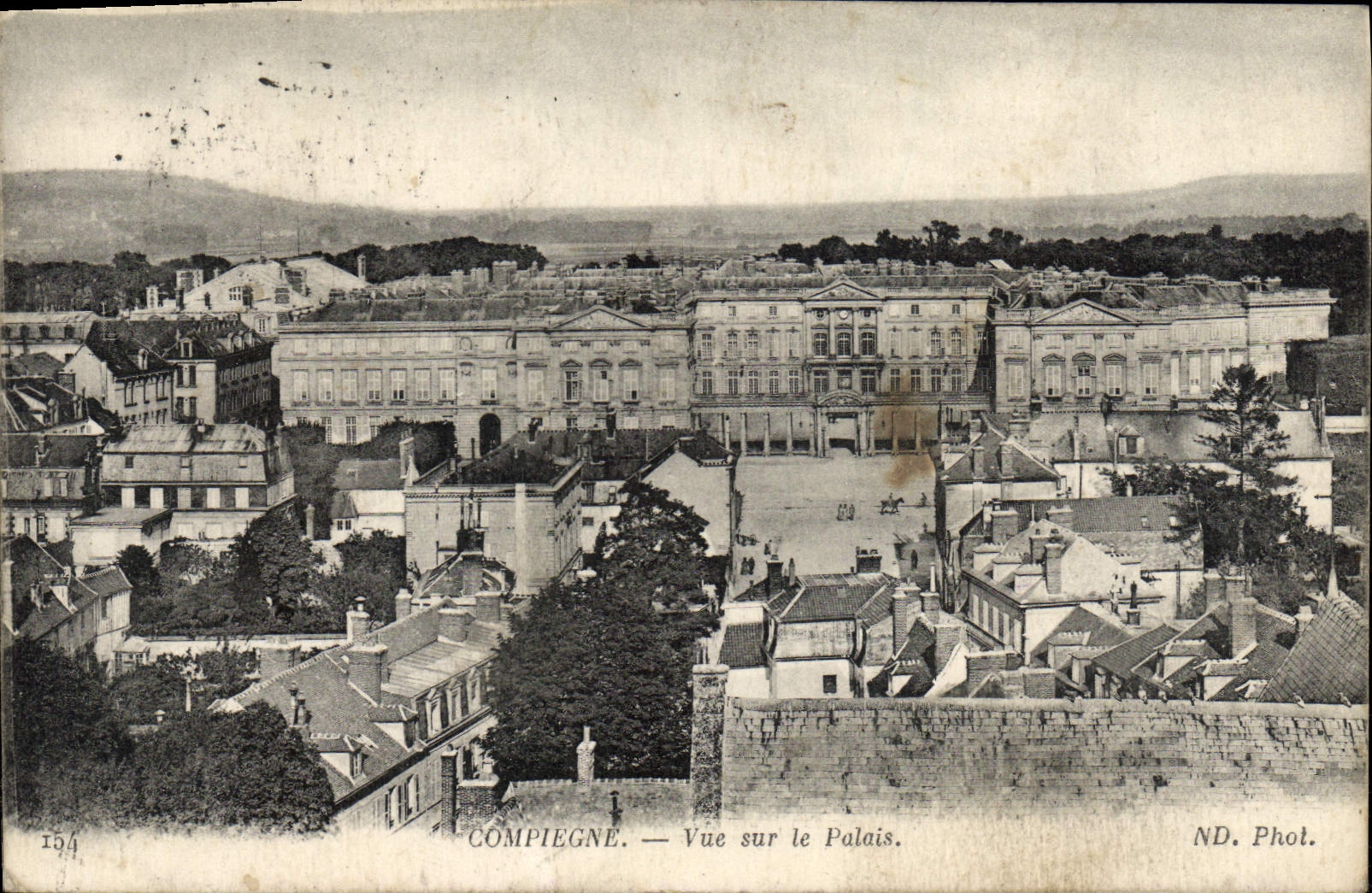 POSTAL Compiegne de la VENDIMIA visto en el paladar