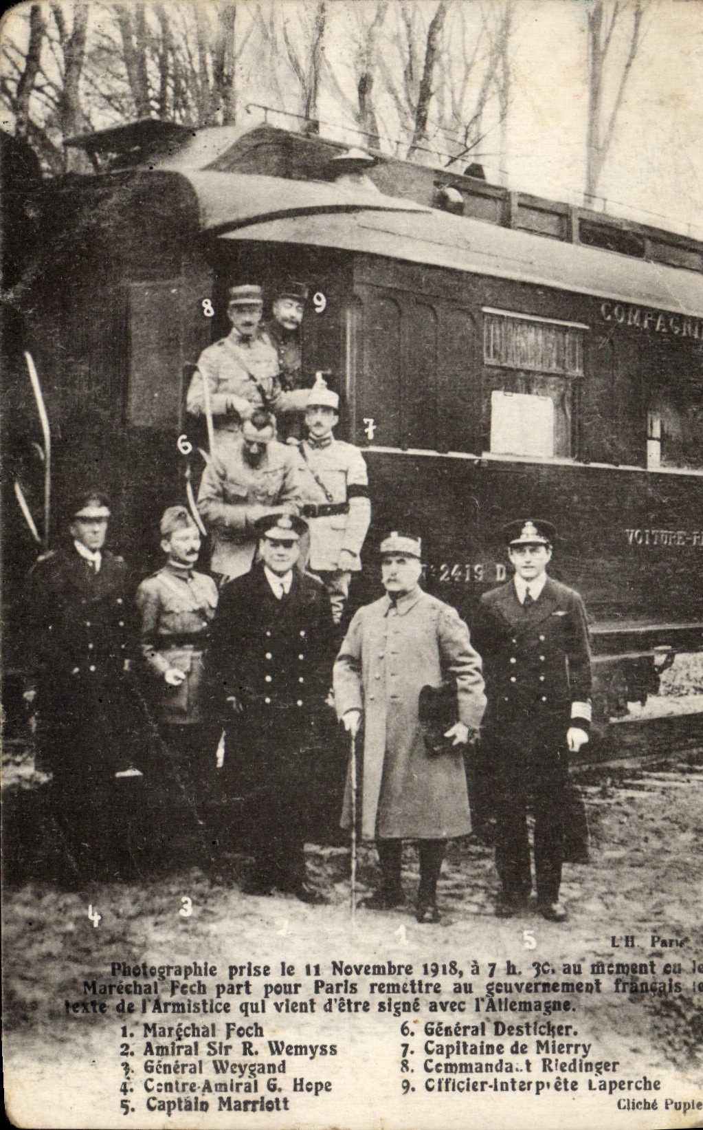 CPA Compiegne Wagon Armistice