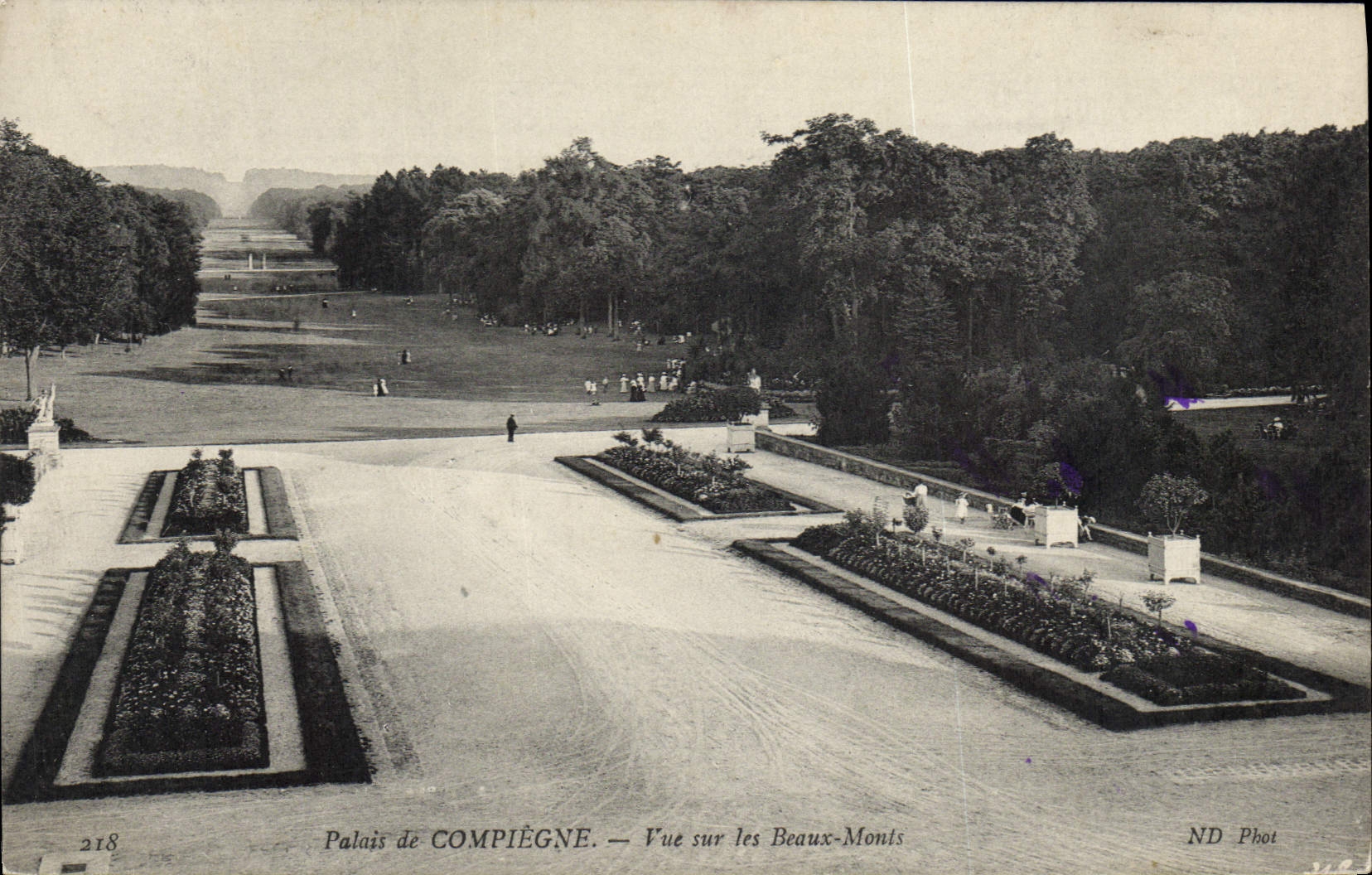 Paladar de la POSTAL de la VENDIMIA de Compiegne visto en los montajes hermosos