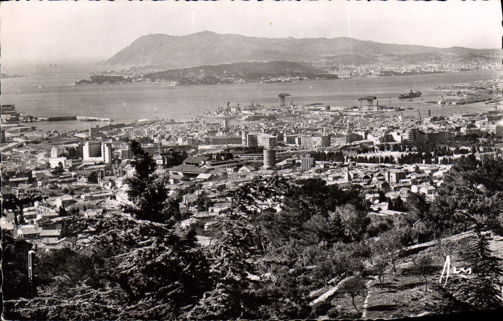 MODERN CARD Toulon View Roads