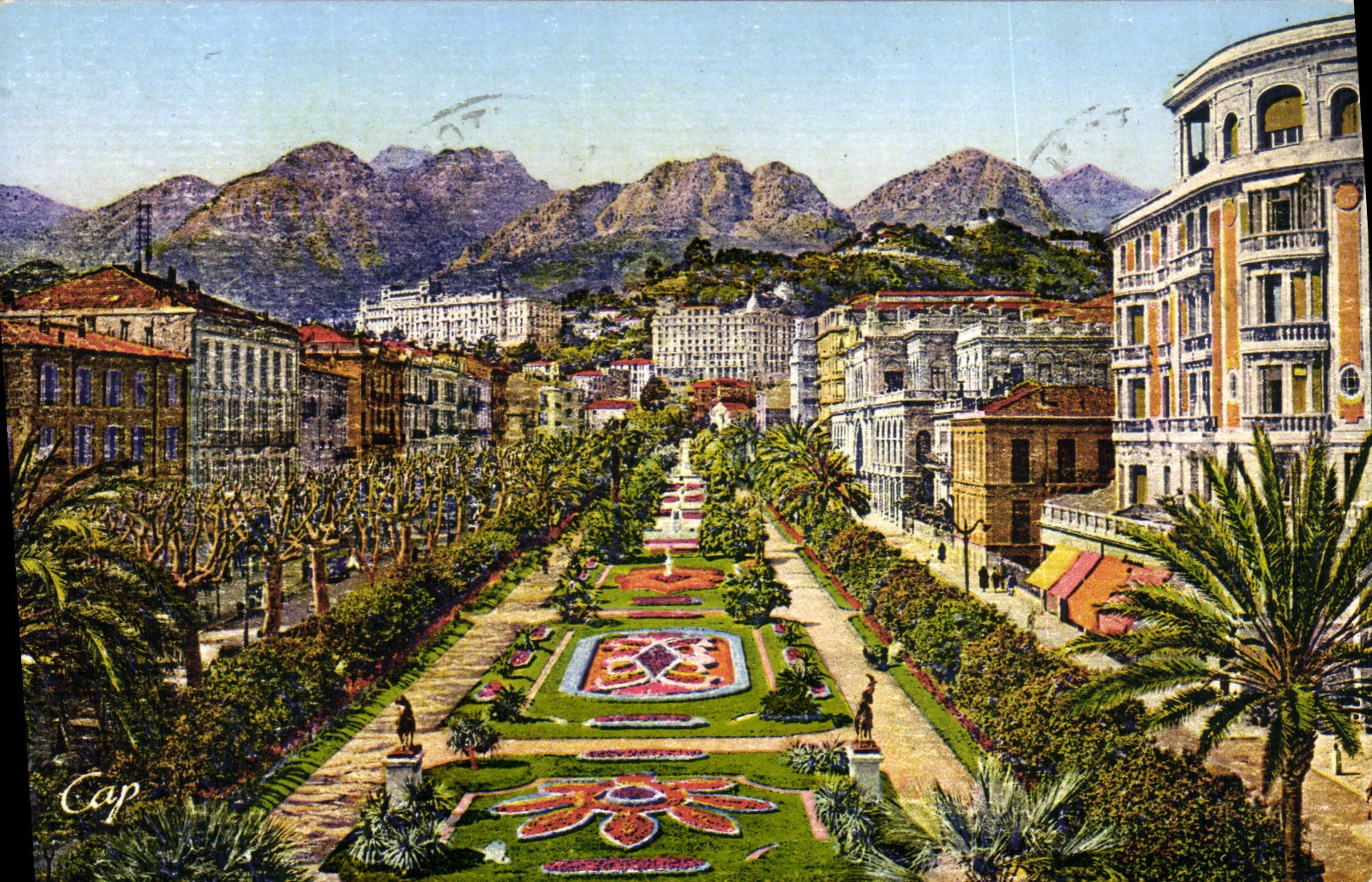 CPA Menton Le Jardin Bublic