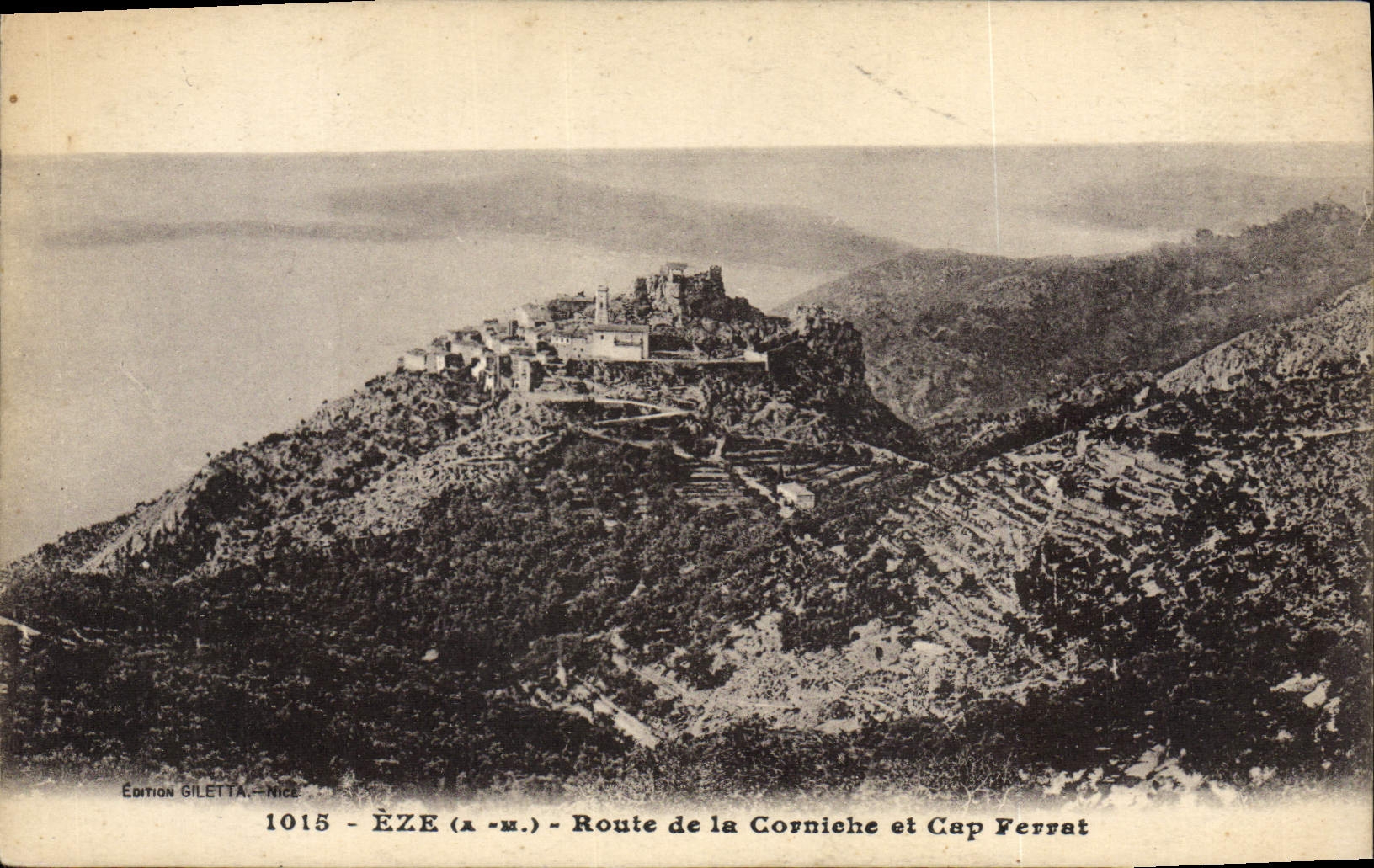 CPA Eze Route de la Corniche et Cap Ferrat