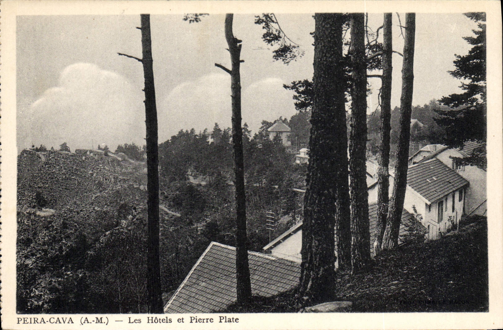 CPA Peira Cava Les Hotels et pierre plate