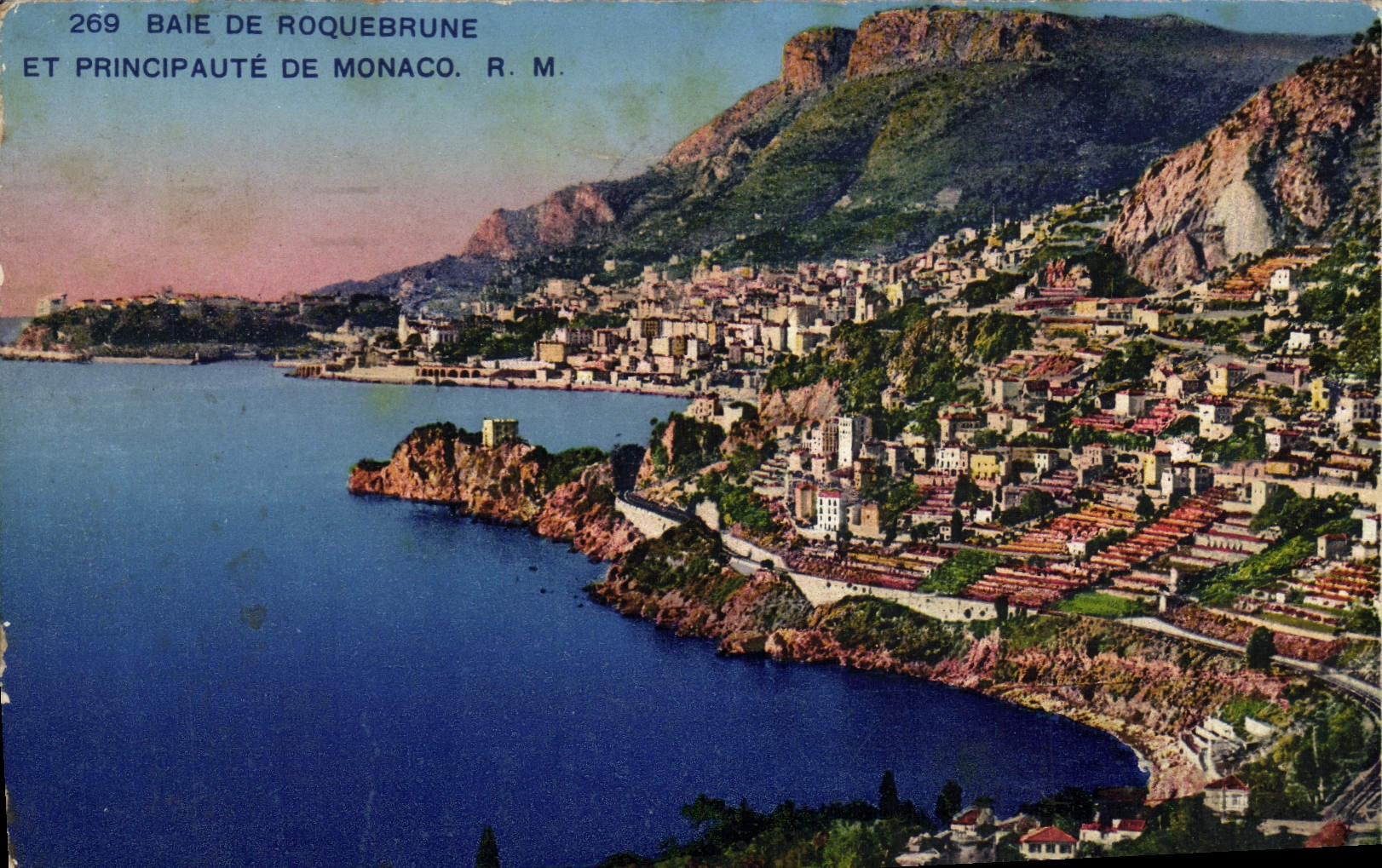 CPA Baie De Roquebrune Et Principaute De Monaco