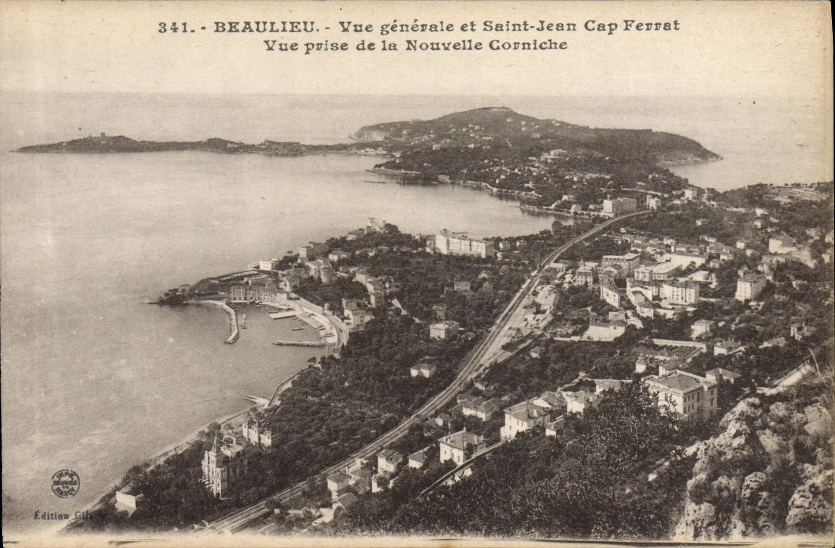 CPA Beaulieu Vue Generale Et Saint Jean Cap Ferrat Vue prise de la nouvelle corniche