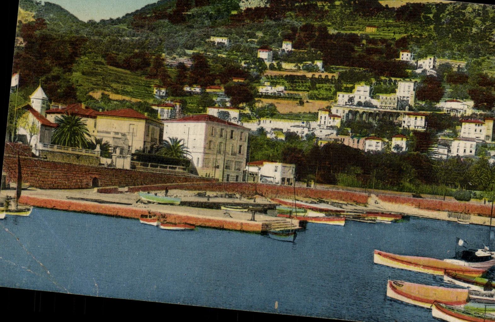 CPA Beaulieu Le port et les villas