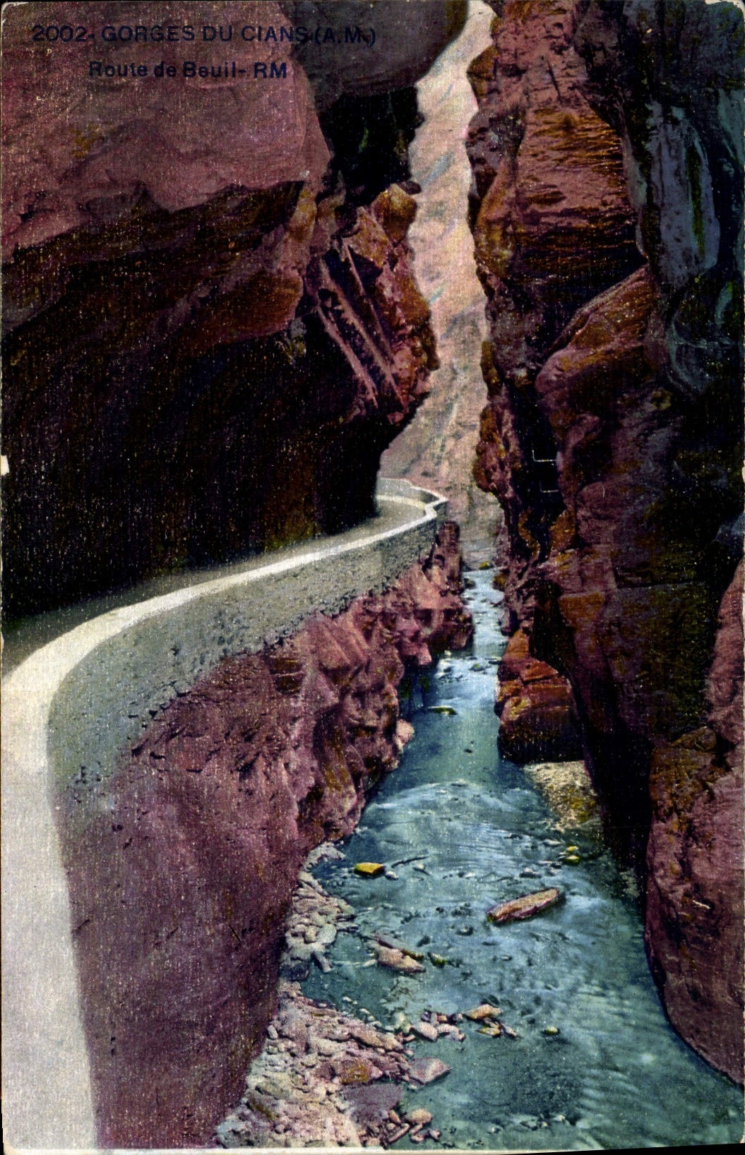 CPA Gorges Du Cians Route de Beuil