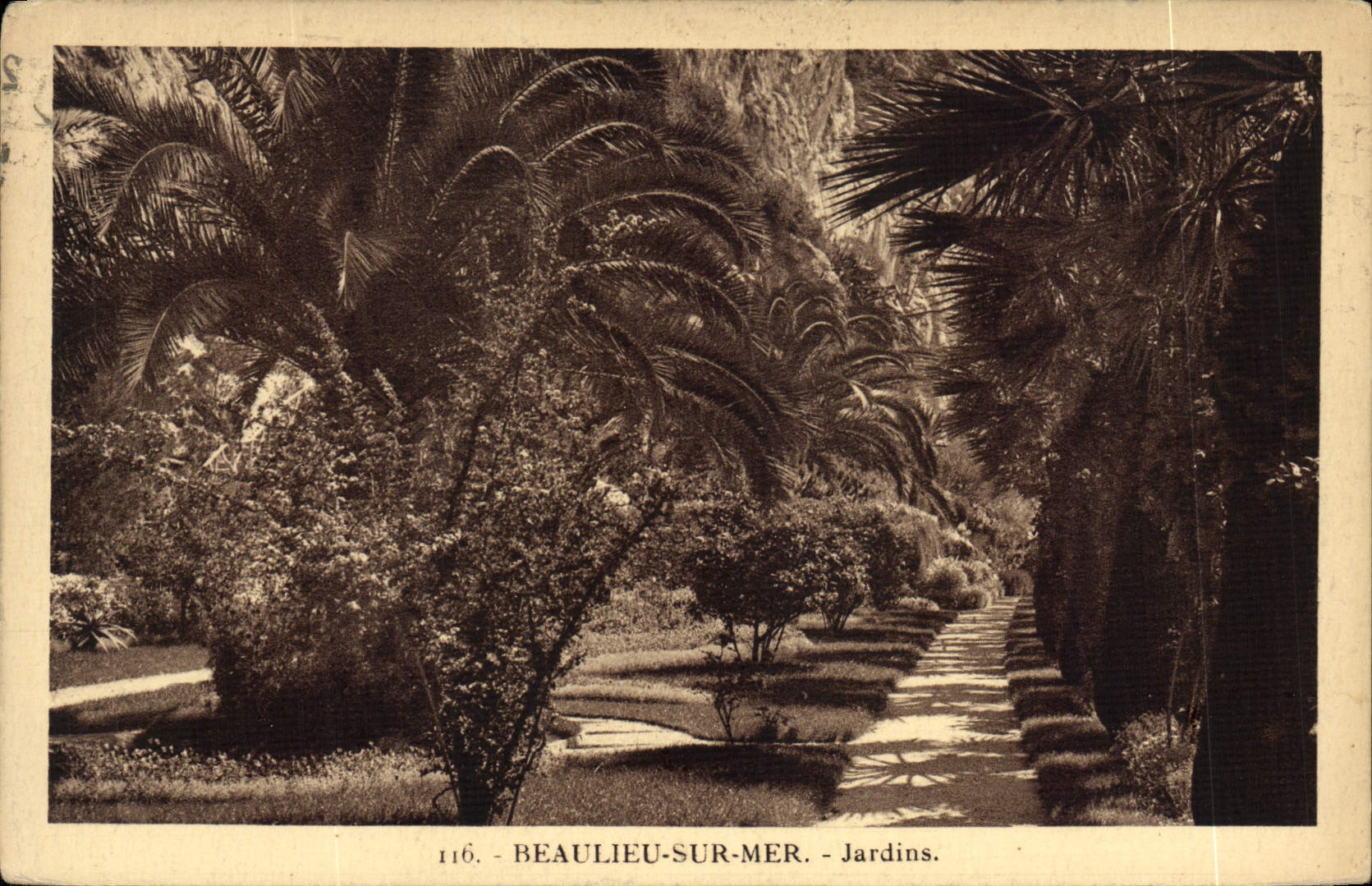 CPA Beaulieu Sur Mer Jardins