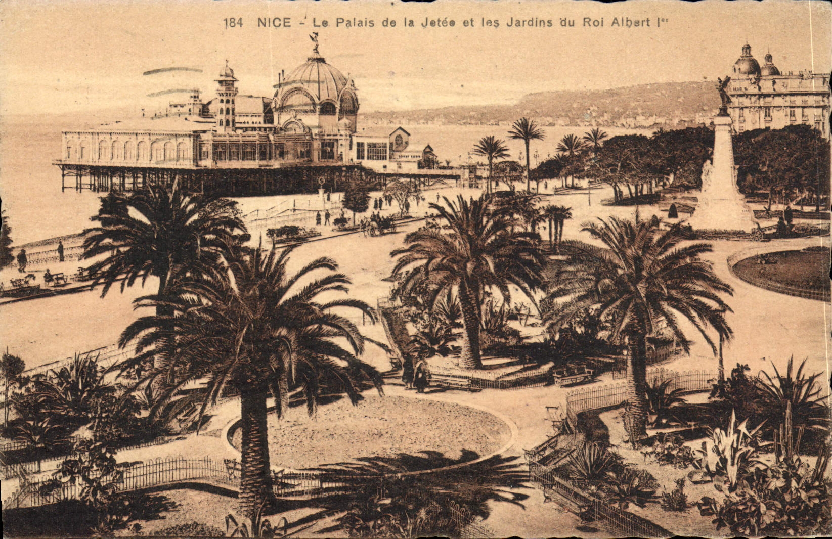 CPA Nice Le Palais De La Jetee Et Les jardins Du Roi Albert 1er