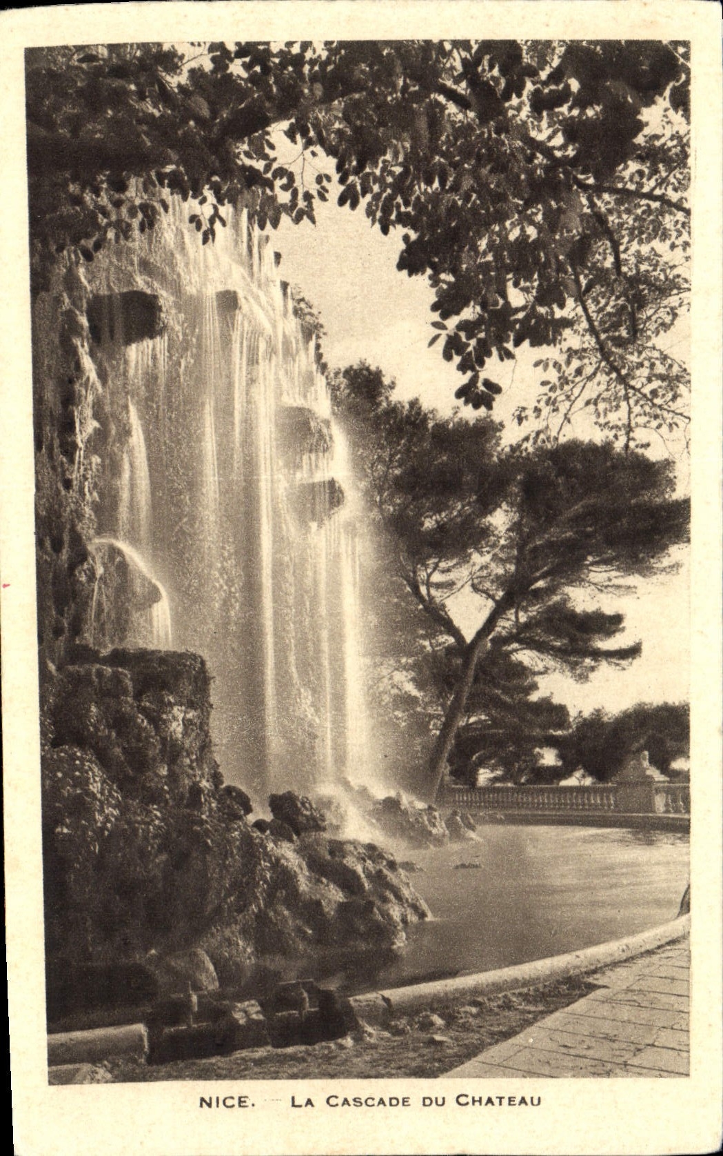 CPA Nice La Cascade Du Chateau